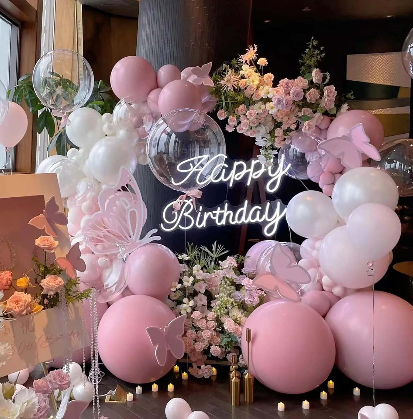 KALOR 12 Inch Dark Pink Balloons, 50 Pcs Latex Helium Balloons for Kid's Birthday Party, Baby Shower, Wedding, Graduate Party Decorations