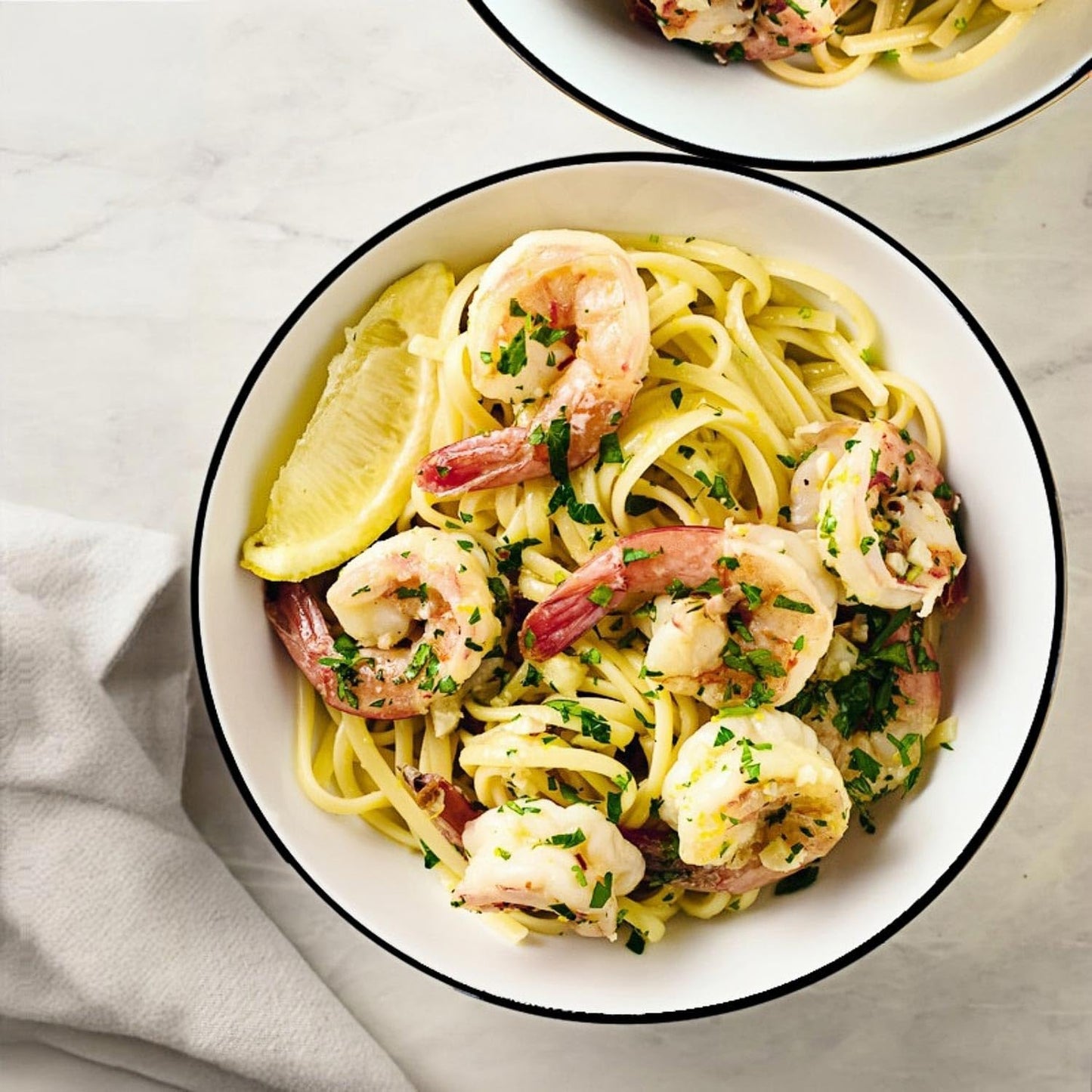 40 oz Large Soup Bowl, Pho Bowls, 7-Inch Rimmed Off-White Porcelain Bowls Set of 4