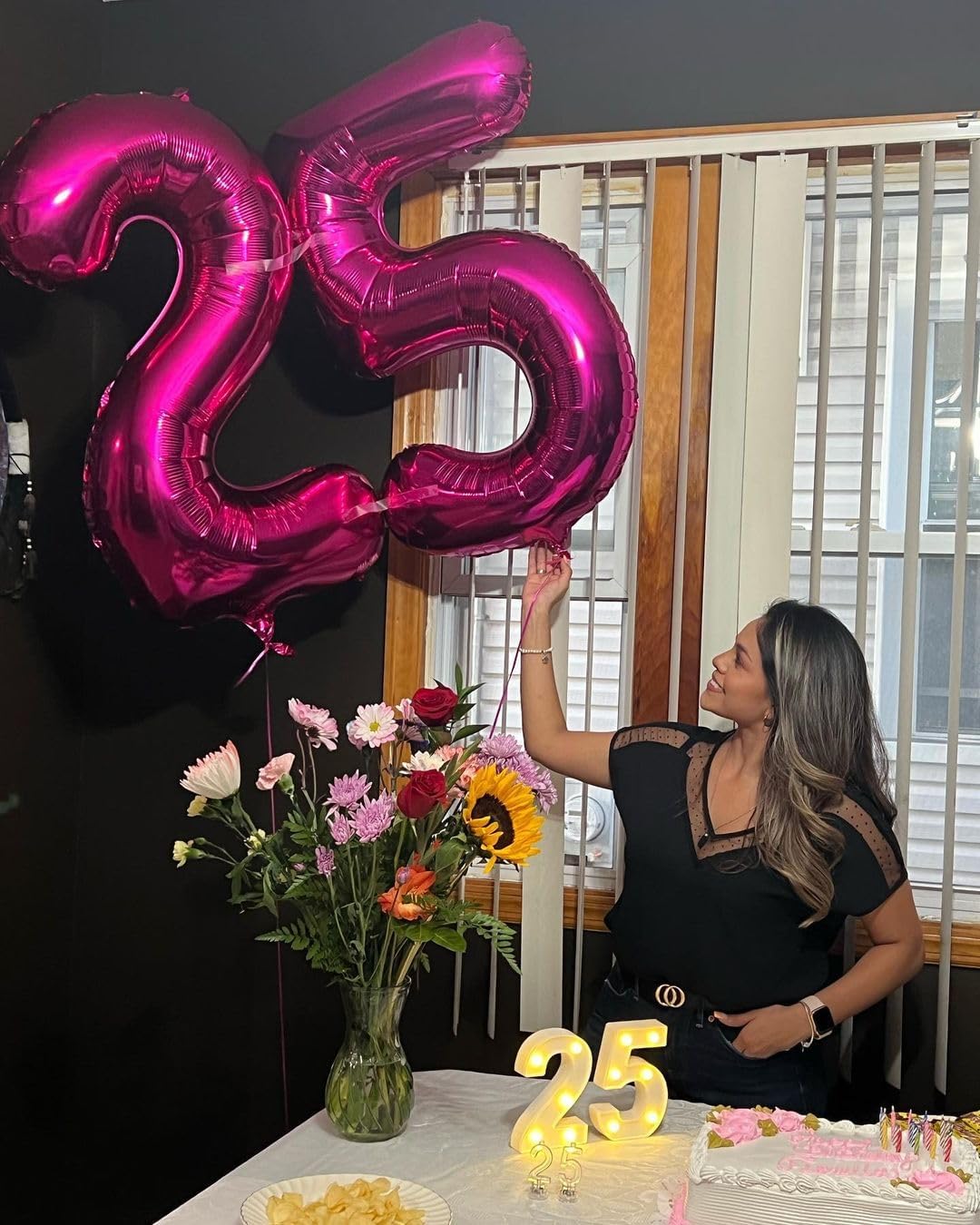 Hot Pink Number 50 Balloon 40 inch, 50 Number Balloons, 50th Birthday Decorations, 50 Year Old Women Hot Pink Party Supplies