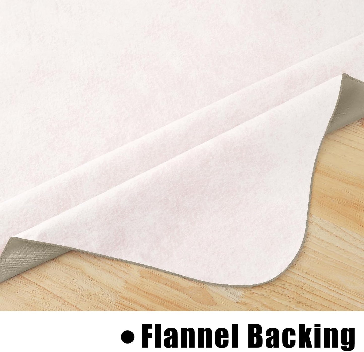 homing Round Vinyl Tablecloth, Waterproof Spillproof Plastic Flannel Backed Table Cloth, Wipe Clean Table Cover for Dining, Buffet Parties and Camping (Taupe, 60")