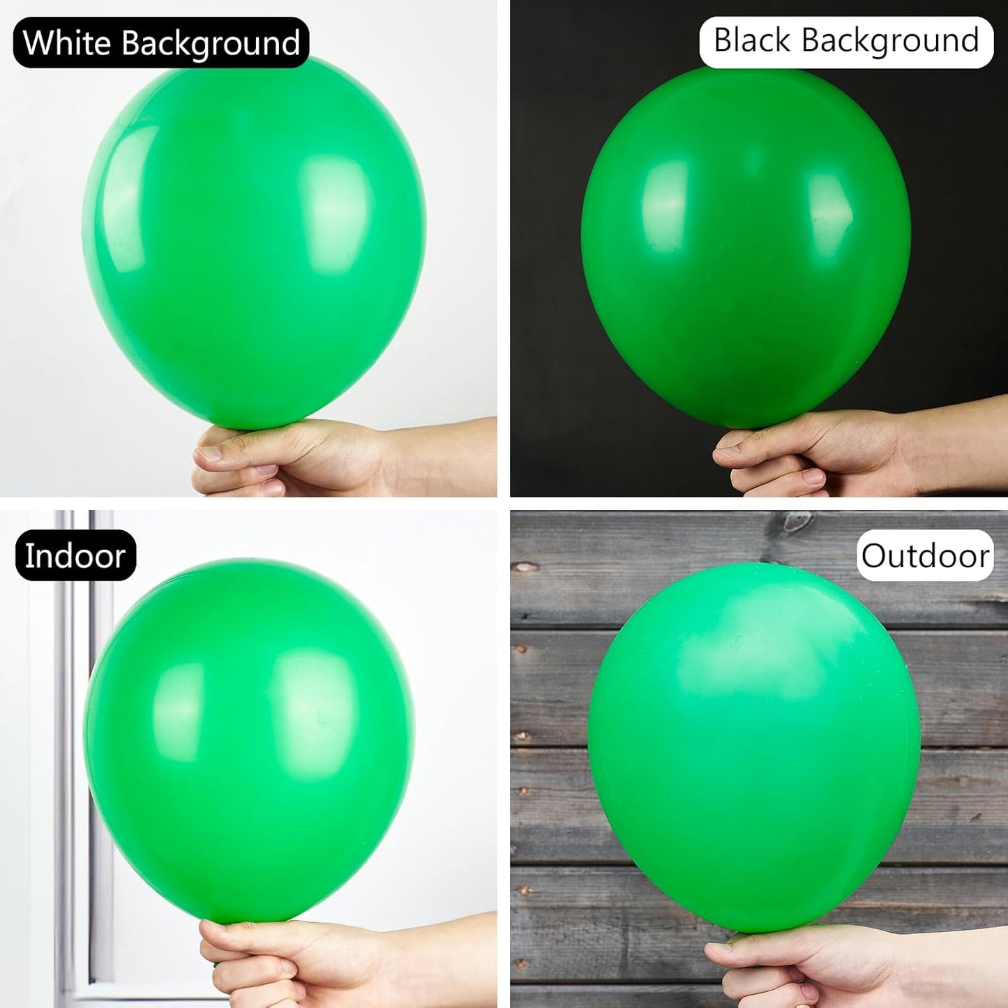 PartyWoo Green Balloons 50 pcs 12 Inch Matte Latex Helium Balloons for Wedding Baby Shower Gender Reveal St Patrick's Day Birthday Graduation Jungle Safari Anniversary Party Decorations Green-Y24