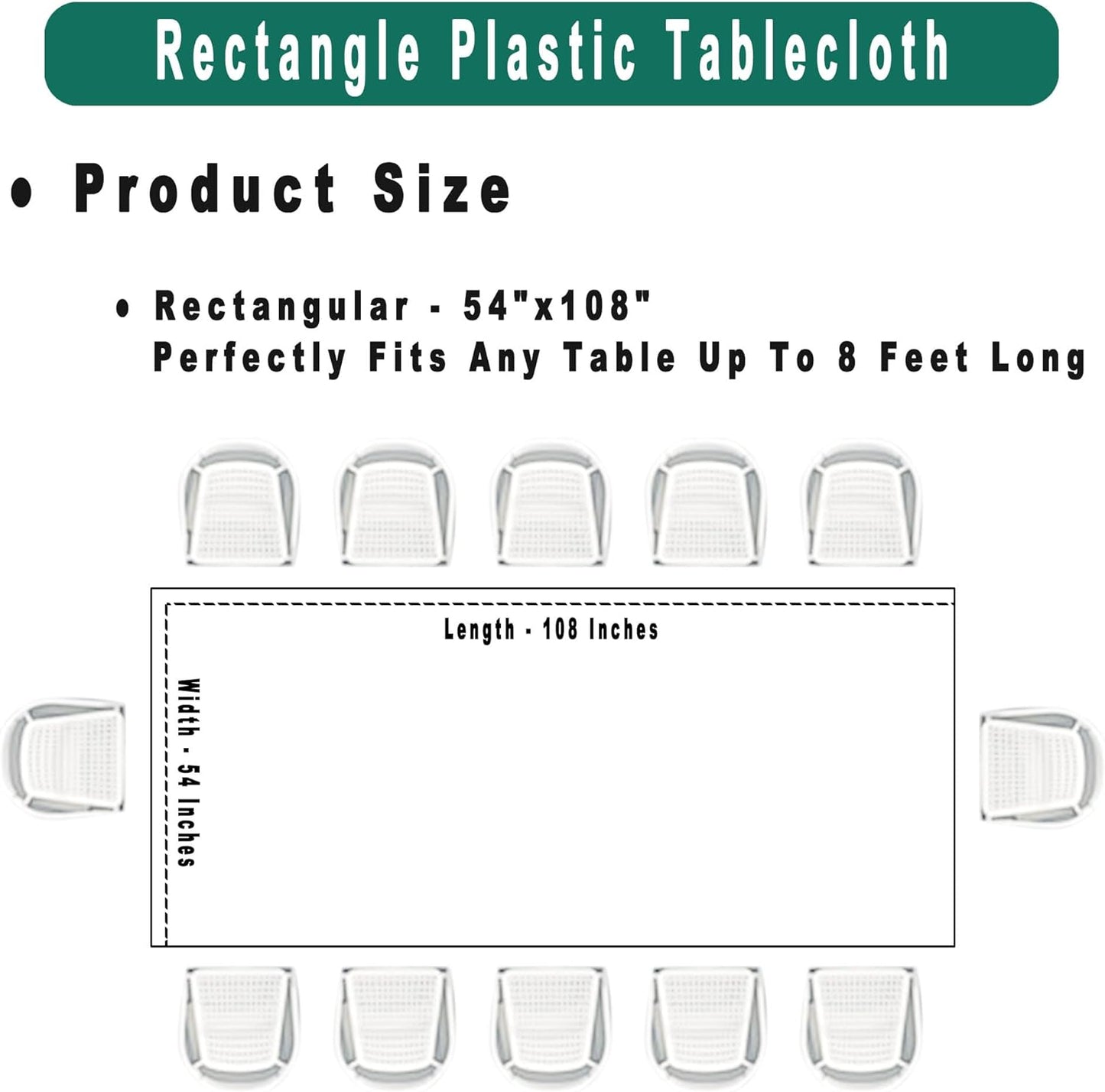 Lavender Plastic Tablecloths 2 Pack Lilac Disposable Table Covers 54 x 108 Inch. Bridal Shower Party Tablecovers PEVA Mauve Table Cloths for BBQ Birthday Wedding Parties 8 ft Rectangle Table Use