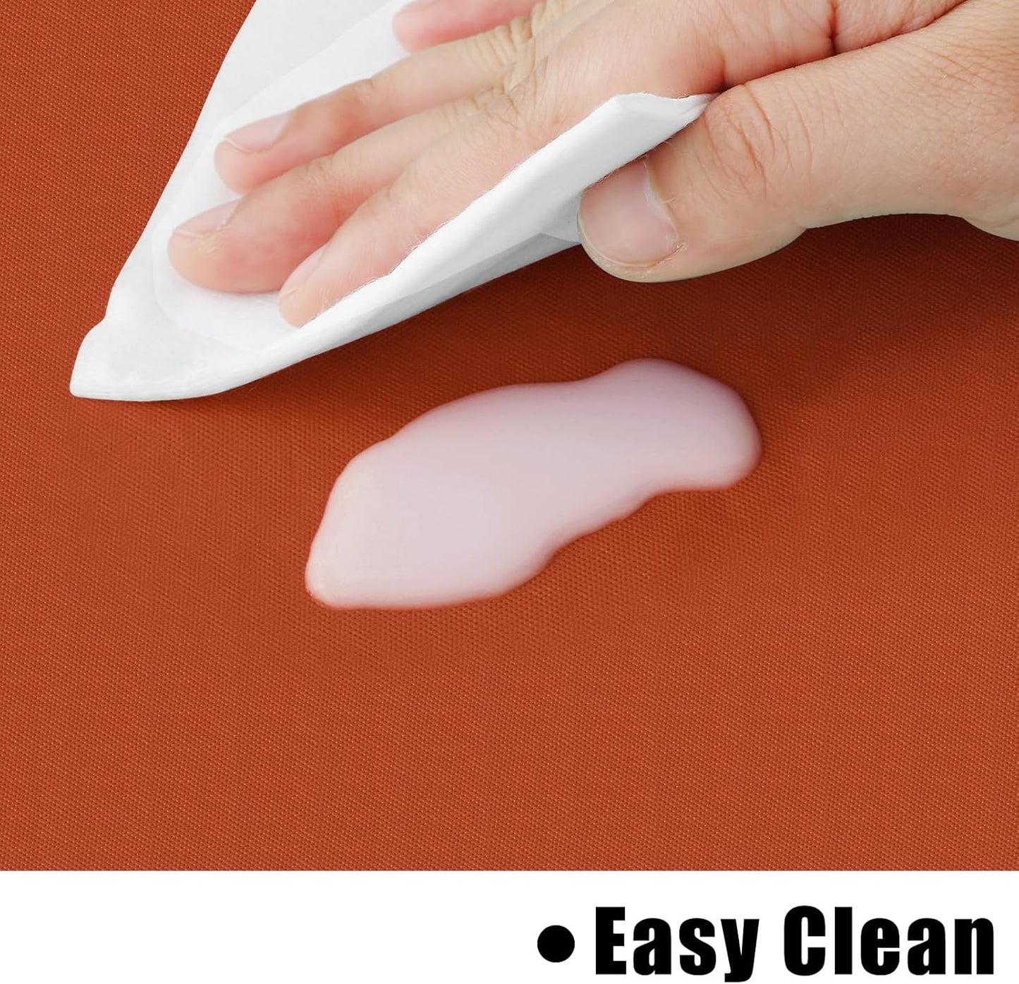 homing Rectangle Vinyl Tablecloth, Waterproof Spillproof Plastic Flannel Backed Table Cloth, Wipe Clean Table Cover for Dining, Buffet Parties and Camping (Rust, 52" x 70")