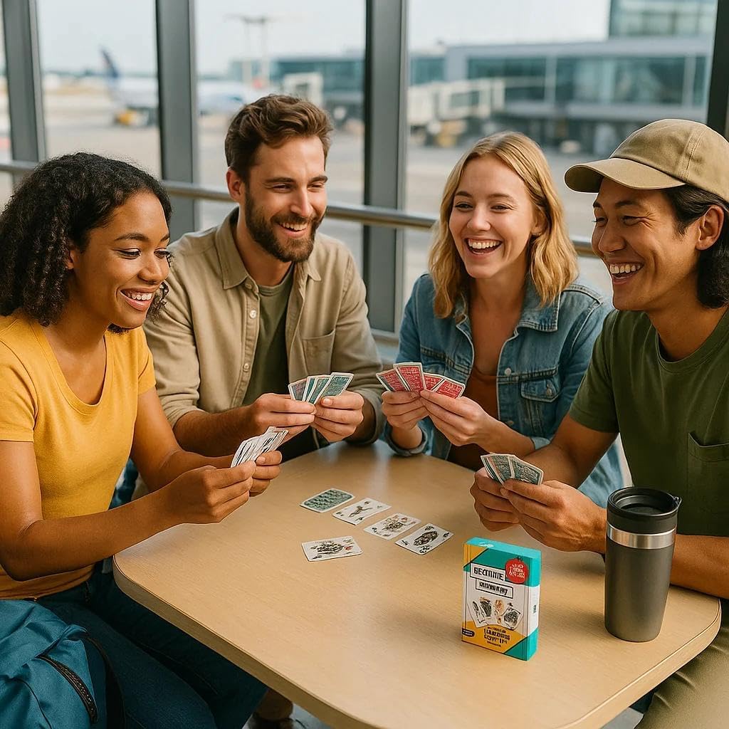 Card Games for Travelers | 30 Fun Classic Games & 2 Custom Decks | Ideal Gift for Kids (4+) & Travelers | Family Game Night Stocking Filler