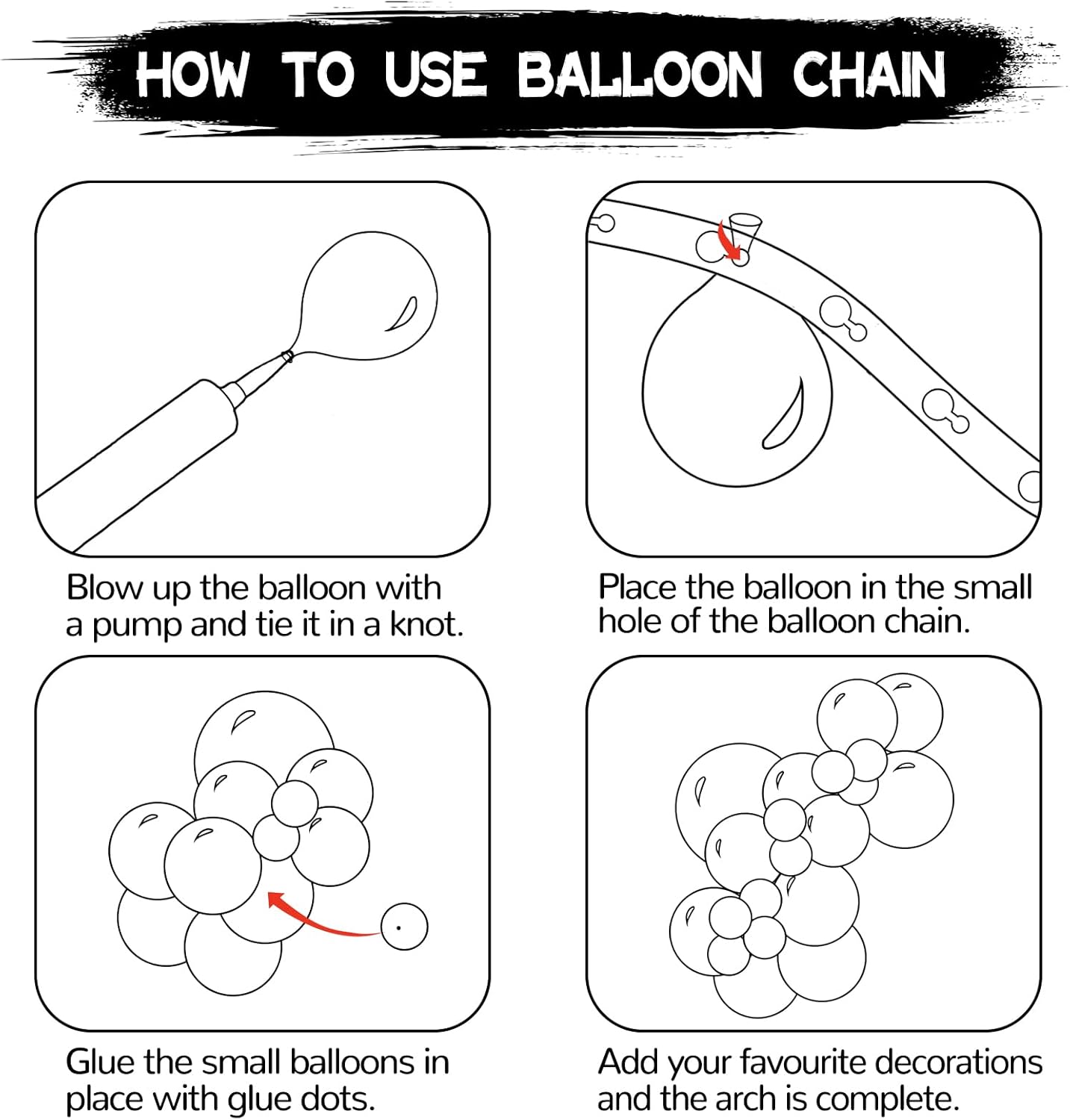 134Pcs Black Balloons Different Sizes 5 10 12 18 Inch Black Balloon Garland Arch Kit, Latex Balloons for Birthday Wedding Baby Shower Party Decorations.