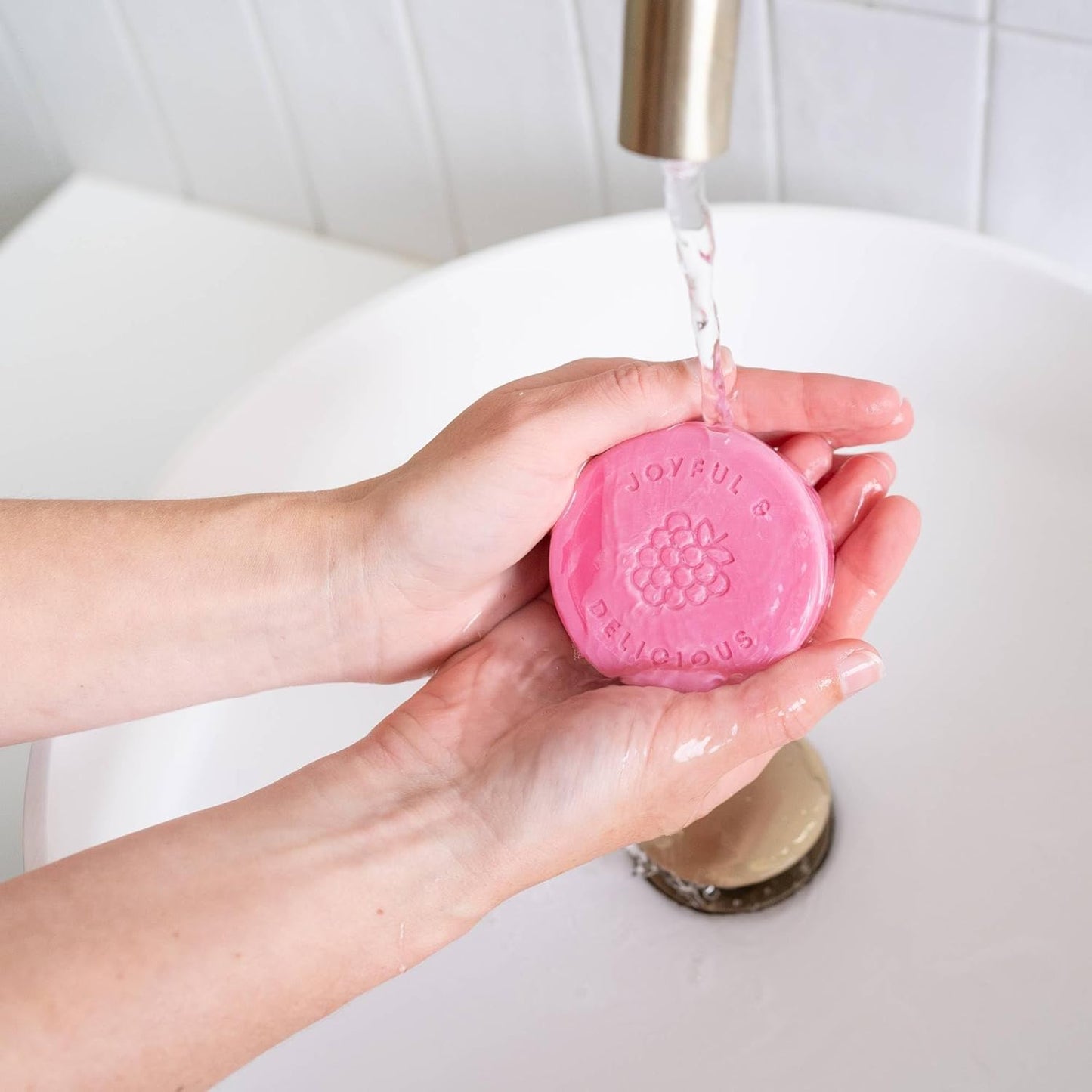 ANIHANA Feel-Good Soap 3 Pack with Coconut Oil and Shea Butter, Gentle Cleansing, Paraben Free, Cruelty Free, Refreshing Berry Vanilla Scent, 4.2 oz each