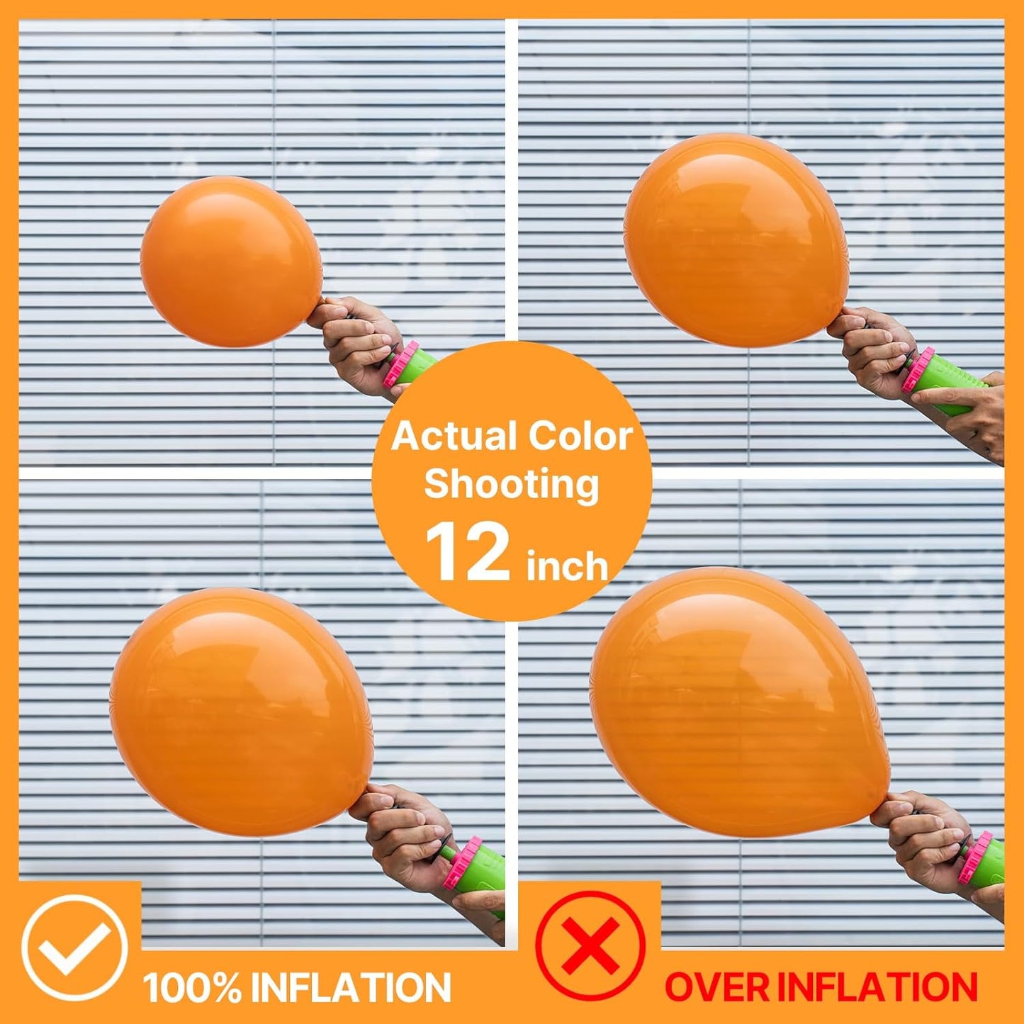 PartyWoo Orange Balloons 140pcs Different Sizes of 18 12 10 5 Inch Matte Autumn Balloon Arch Kit Garland for Thanksgiving Halloween Little Cutie Baby Shower Birthday Party Decorations Orange-Y9