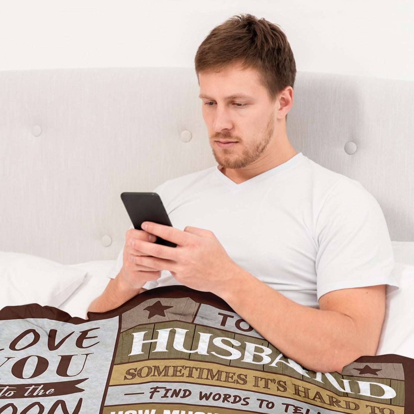 Gifts for Husband from Wife - Birthday Gifts for Husband - Anniversary Wedding Gift for Men - Christmas Valentines Day Gift for Him - Best Husband's Ever Present - to My Man Blanket 50"x60"