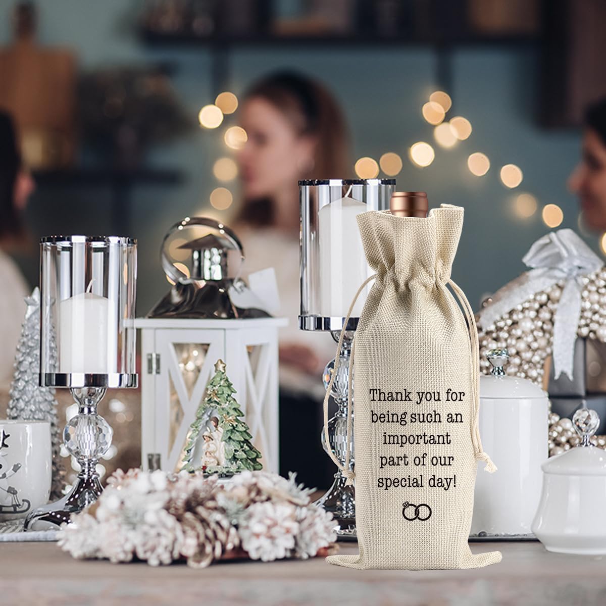 Wedding Officiant Wine Gift Bag Officiant Groomsmen Bridesmaid Proposal Gift Wedding Registry Guest Gifts Pairs Well with Wedding Planning Wine Bags