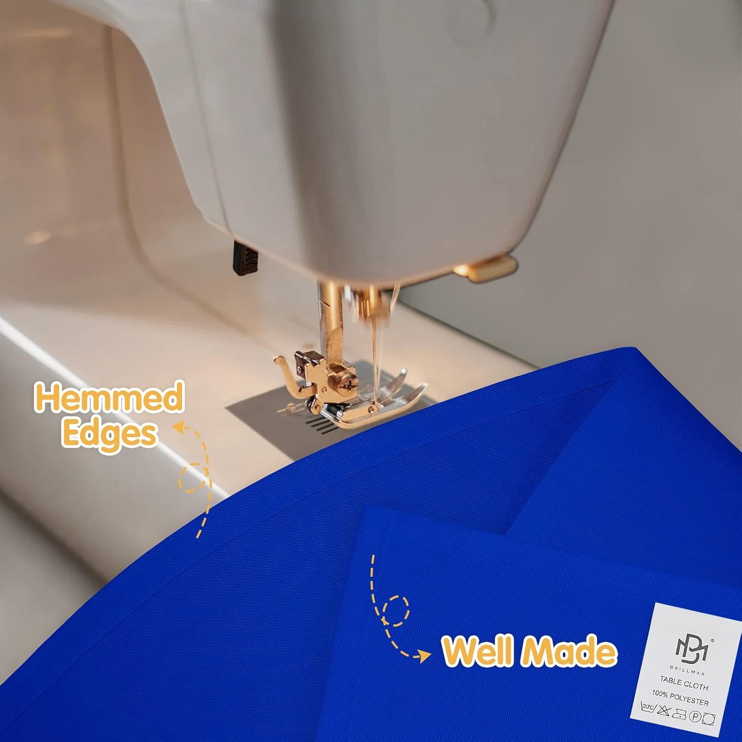 BRILLMAX 6 Pack Royal Blue Tablecloths 70 x 120 Inch for 6ft or 8ft Rectangle Tables - Rectangular Bulk Linen Polyester Fabric Washable Cloth Cover for Wedding Reception Banquet Birthday Party