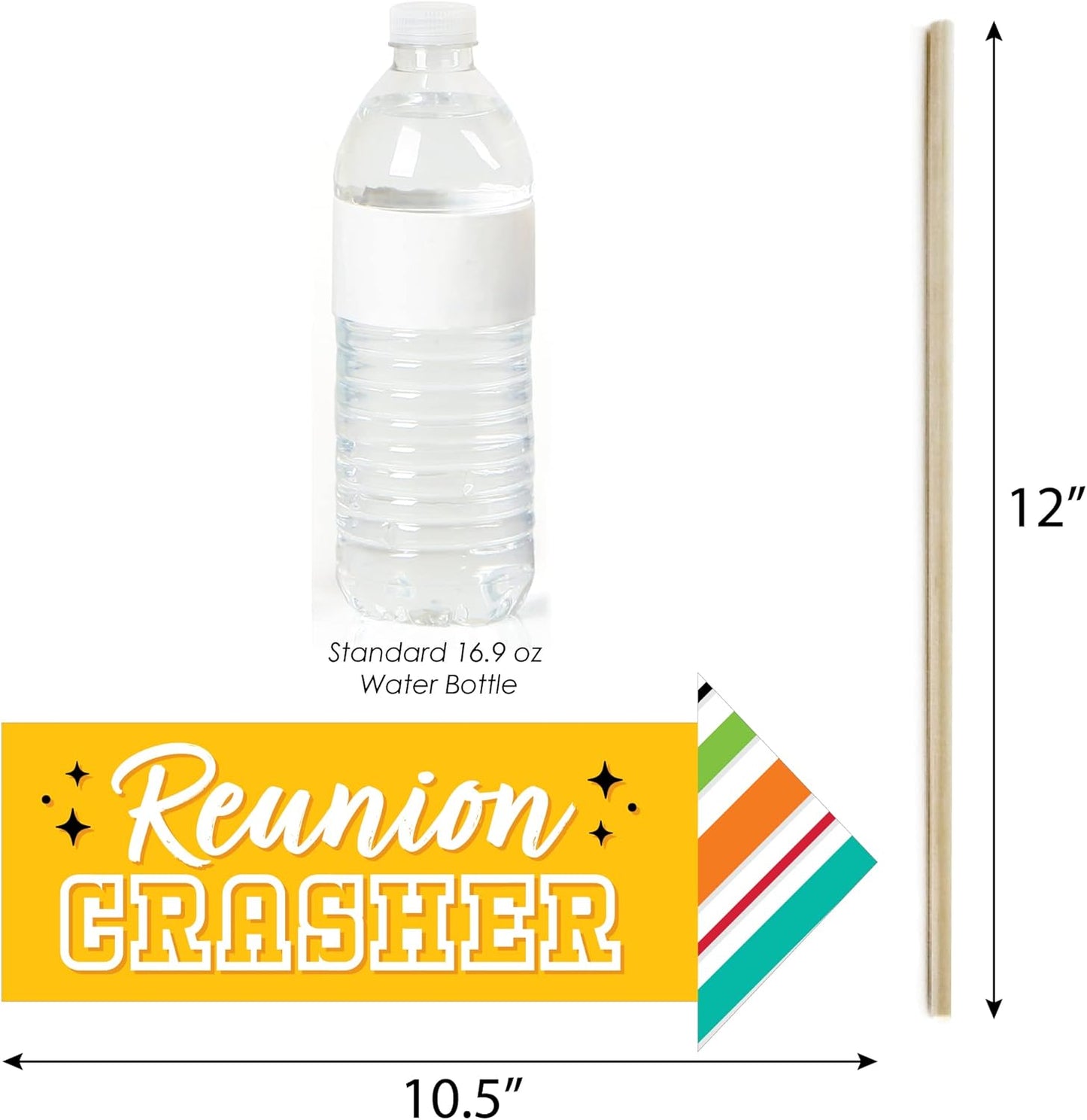 Big Dot of Happiness Funny Still Got Class - High School Reunion Party Photo Booth Props Kit - 10 Piece