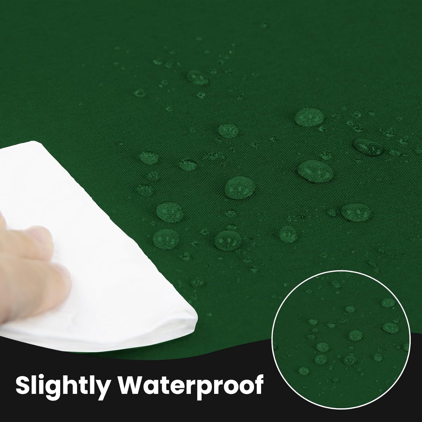 Ascoza 2 Pack Fitted Tablecloth for 6 Foot Rectangle 72 x 30 Inch Hunter Table Covers Water Resistant Polyester Cloth for Folding, Parties,Display, Trade Show (Hunter)