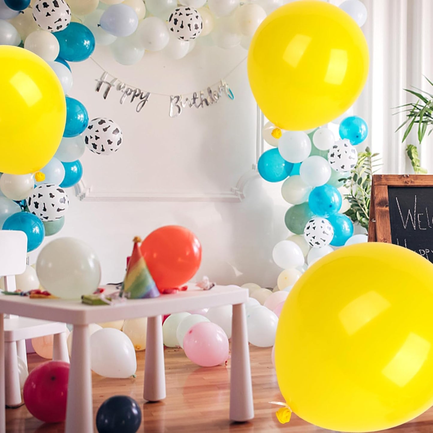 LovesTown 15PCS Party Balloons, 18inch Latex Balloons Garland Arch Kit for Wedding Engagement Graduation Anniversary Party Decor Yellow