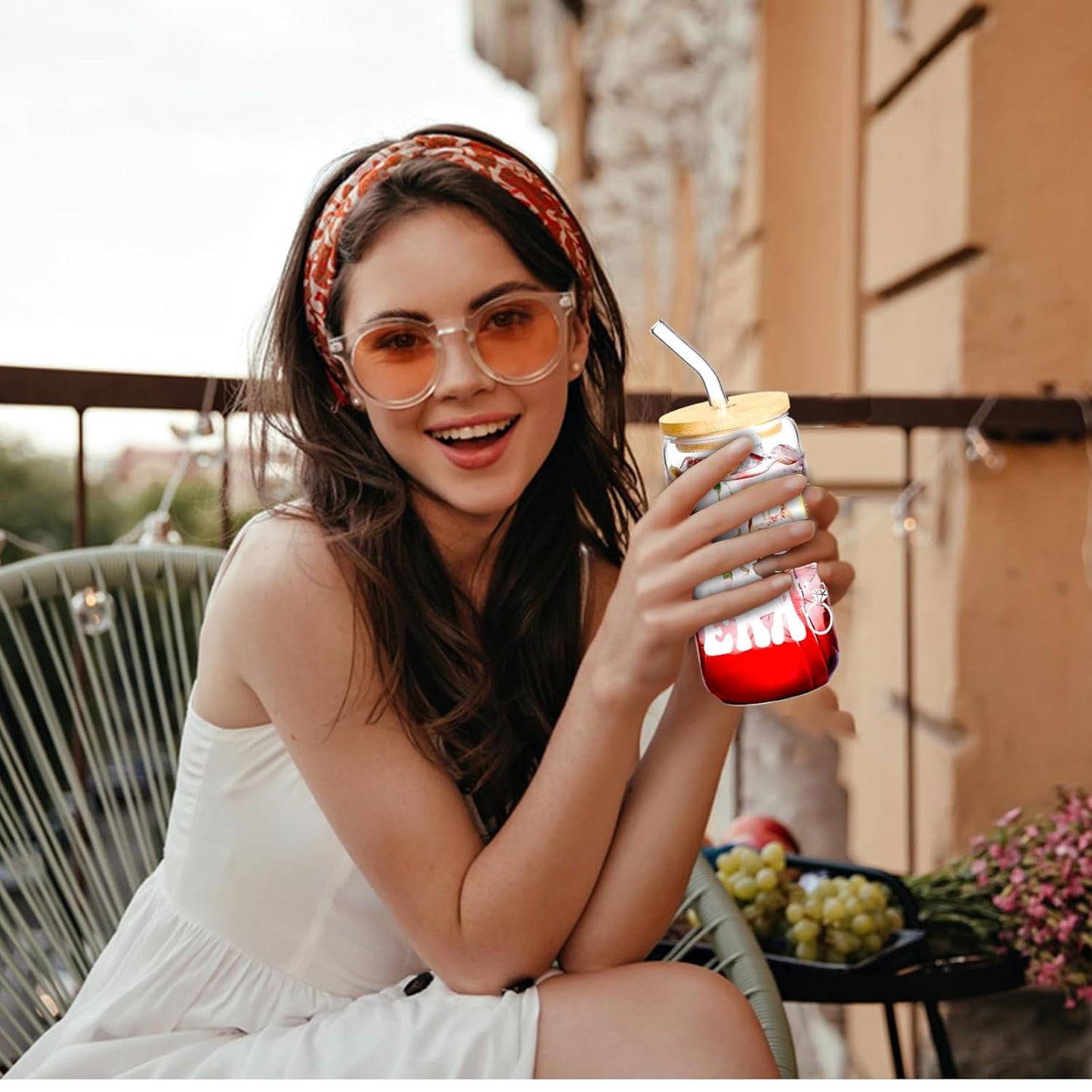 Bridal Shower Gifts Wifey Era Cup – Bridal Shower, Bachelorette,Wedding Gifts for Bride to Be, Engagement Presents for Her, 16 oz Coffee Glass with Lid & Straw