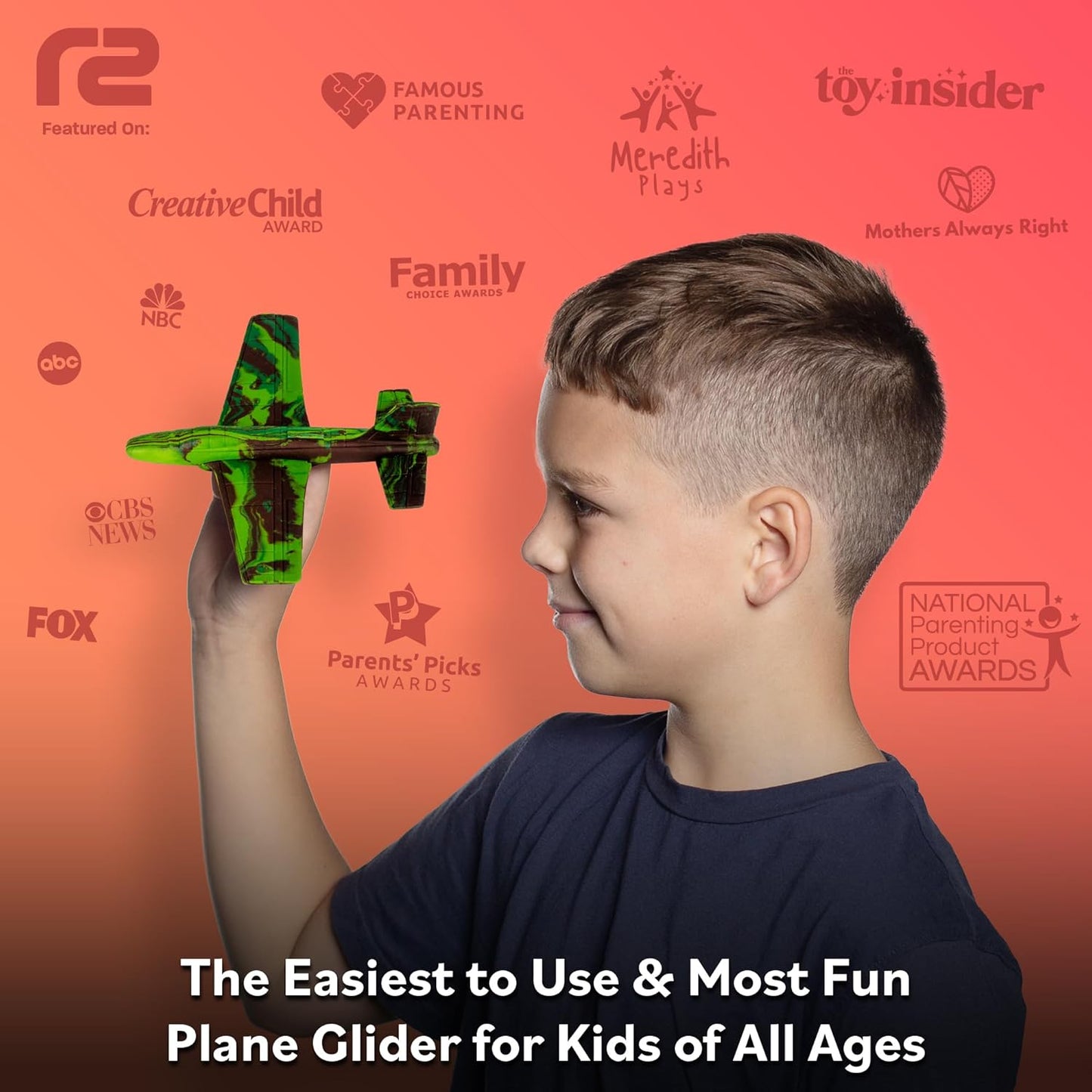 Stocking Stuffer Gifts For Boys&Girls: Foam Airplane Toy Glider Plane Styrofoam Airplanes for Kids. Launcher Air Planes Outdoor Army Toys. Military Gliders Game & Stocking Stuffers for All Ages