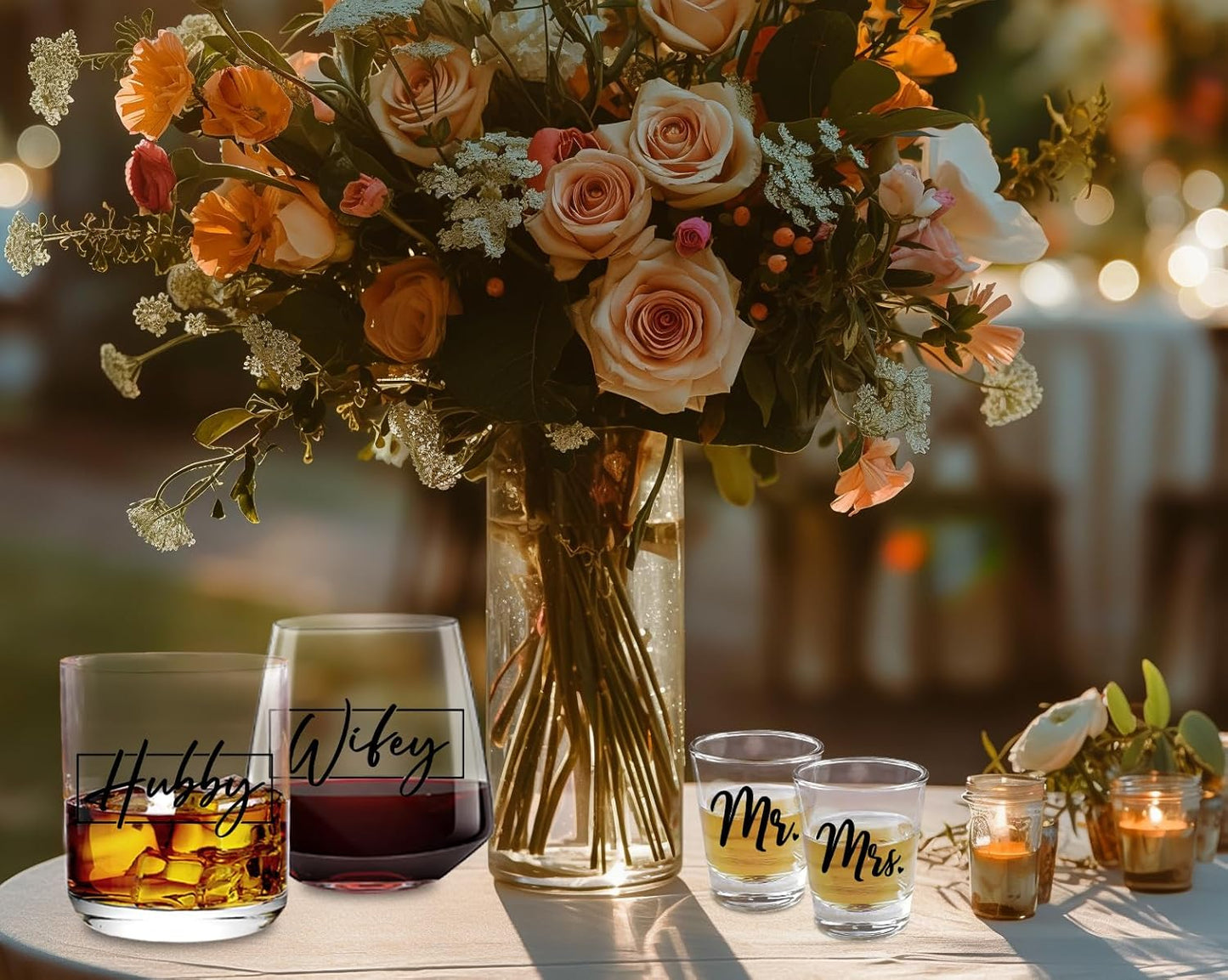 Wedding Gifts for Newlywed 2025, Unique Engagement Wedding Gifts for Newlywed Mr and Mrs Him and Her, Novel Couple Wishes for Couples