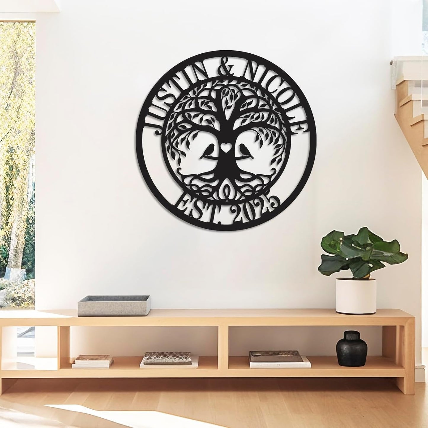 Wedding Gifts for Couples 2025 Last Name Signs for Home Personalized Metal Signs Monogram Wall Decor Anniversary Wedding Gift