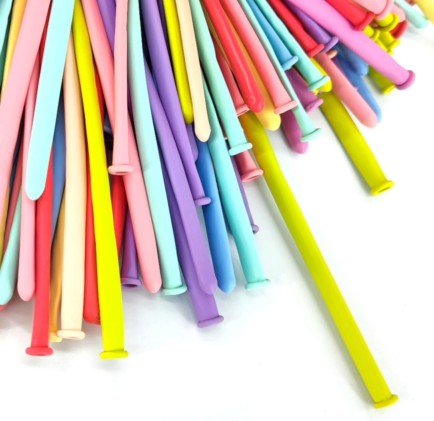 Pastel Long Balloons Premium 260 Twisting Animals Magic Balloons for Birthday Kids Wedding Party Supply 100pcs (Pastel Multi)