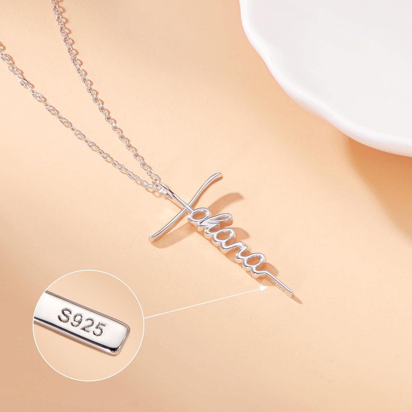 Lcherry Faith Cross Pendant Necklace for Women Religious Christian Jewelry Mother's Day Gifts for Women