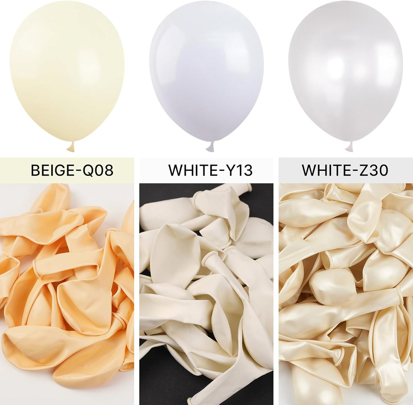 PartyWoo White Balloons 50 pcs 12 Inch Matte White Latex Helium Balloons for Wedding Bridal Graduation Engagement Baby Shower Gender Reveal Easter Anniversary Birthday Party Decorations White-Y13