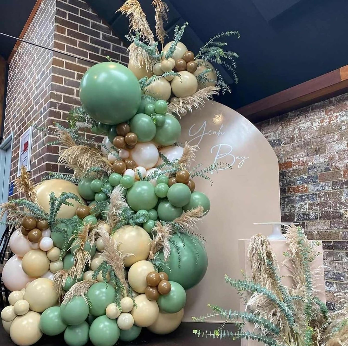 KALOR 12 Inch Retro Bean Green Balloons, 50 Pcs Latex Helium Balloons for Kid's Birthday Party, Baby Shower, Wedding, Graduate Party Decorations