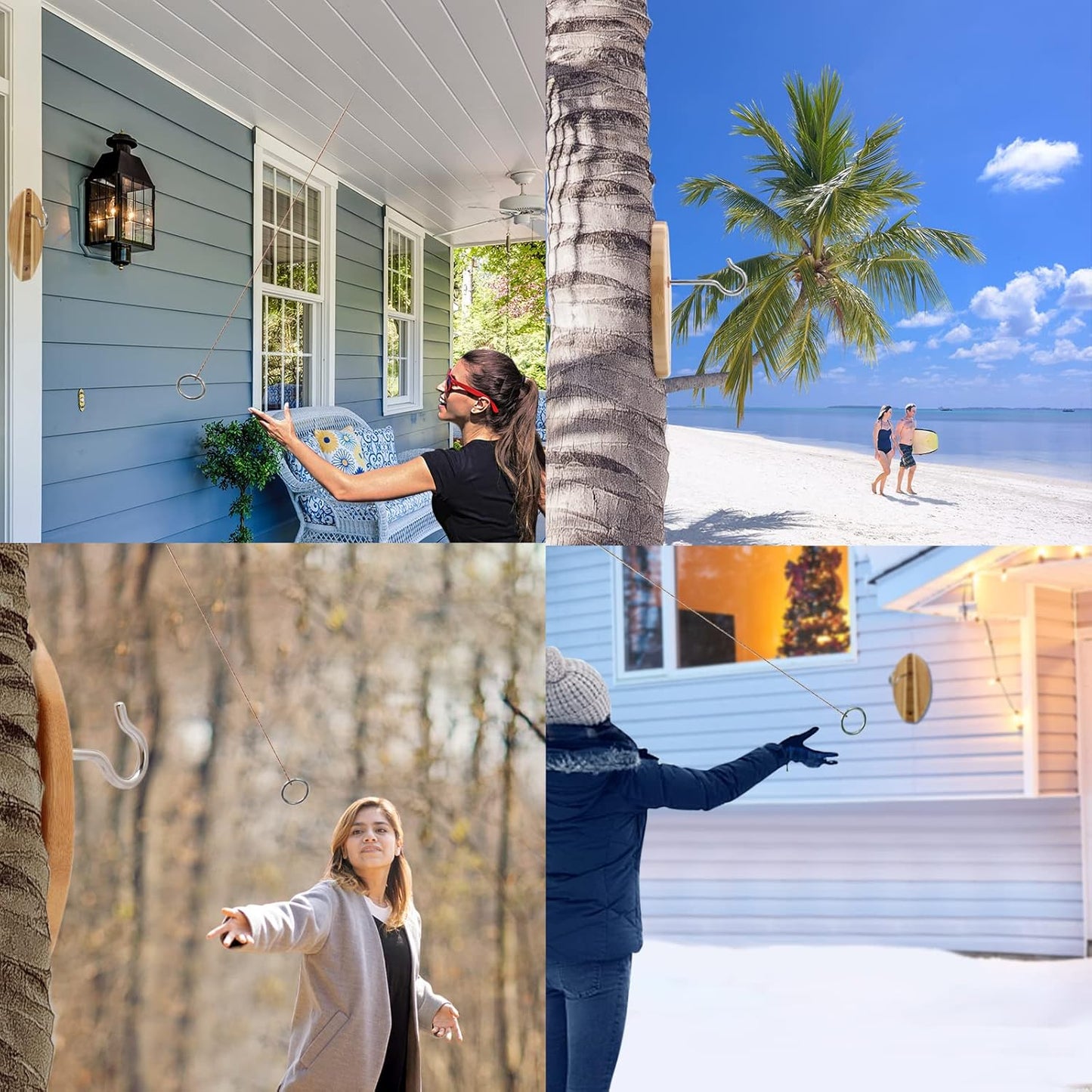 Hook and Ring Toss Game for Adults,Ring Toss Tailgating Game Set,Washer Game,Yard Games for Indoor/Outdoor Family Fun Party Game…