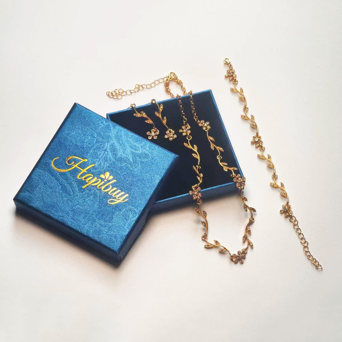 Crystal Necklace Earrings Bracelet Bridal Wedding Jewelry Set Rhinestone Choker Necklace For Brides Bridesmaid