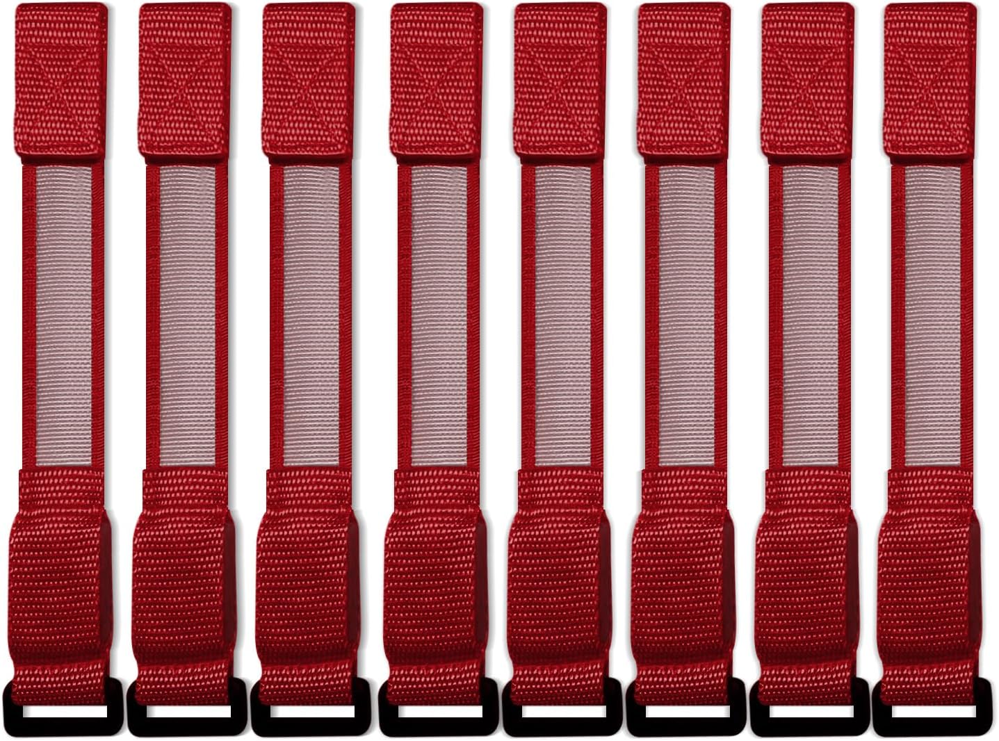 M.best 8pcs LED Light Up Bracelets Glow Flashing Wristbands Glow in The Dark Party Supplies for Wedding, Raves, Concert, Camping,Sporting Events, Party Red