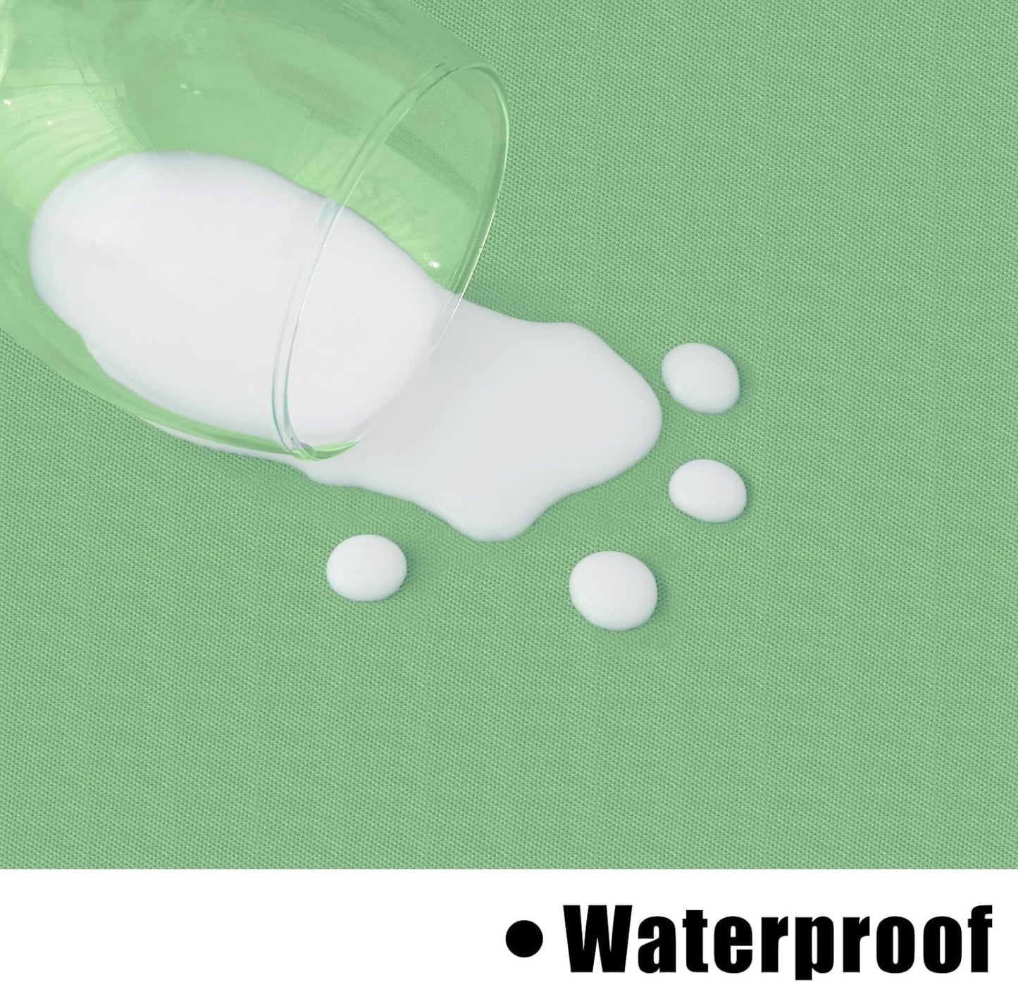 homing Rectangle Vinyl Tablecloth, Waterproof Spillproof Plastic Flannel Backed Table Cloth, Wipe Clean Table Cover for Dining, Buffet Parties and Camping (Sage Green, 60" x 84")