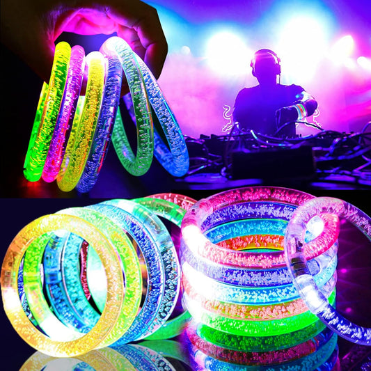 120 PCS Led Glow Sticks Bracelets Glow In the Dark Party Supplies, Light Up Bracelets for Kids Adults, Party Favors for Christmas, Halloween, New Year Party Light Up Toys Gifts (120)