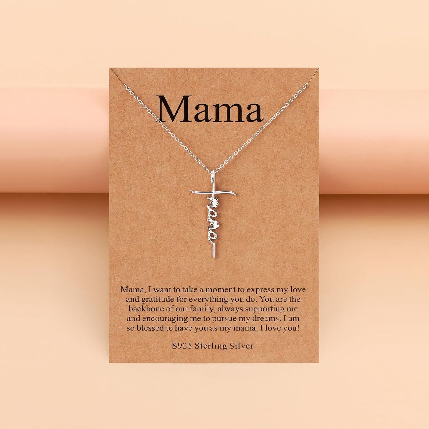 Lcherry Faith Cross Pendant Necklace for Women Religious Christian Jewelry Mother's Day Gifts for Women