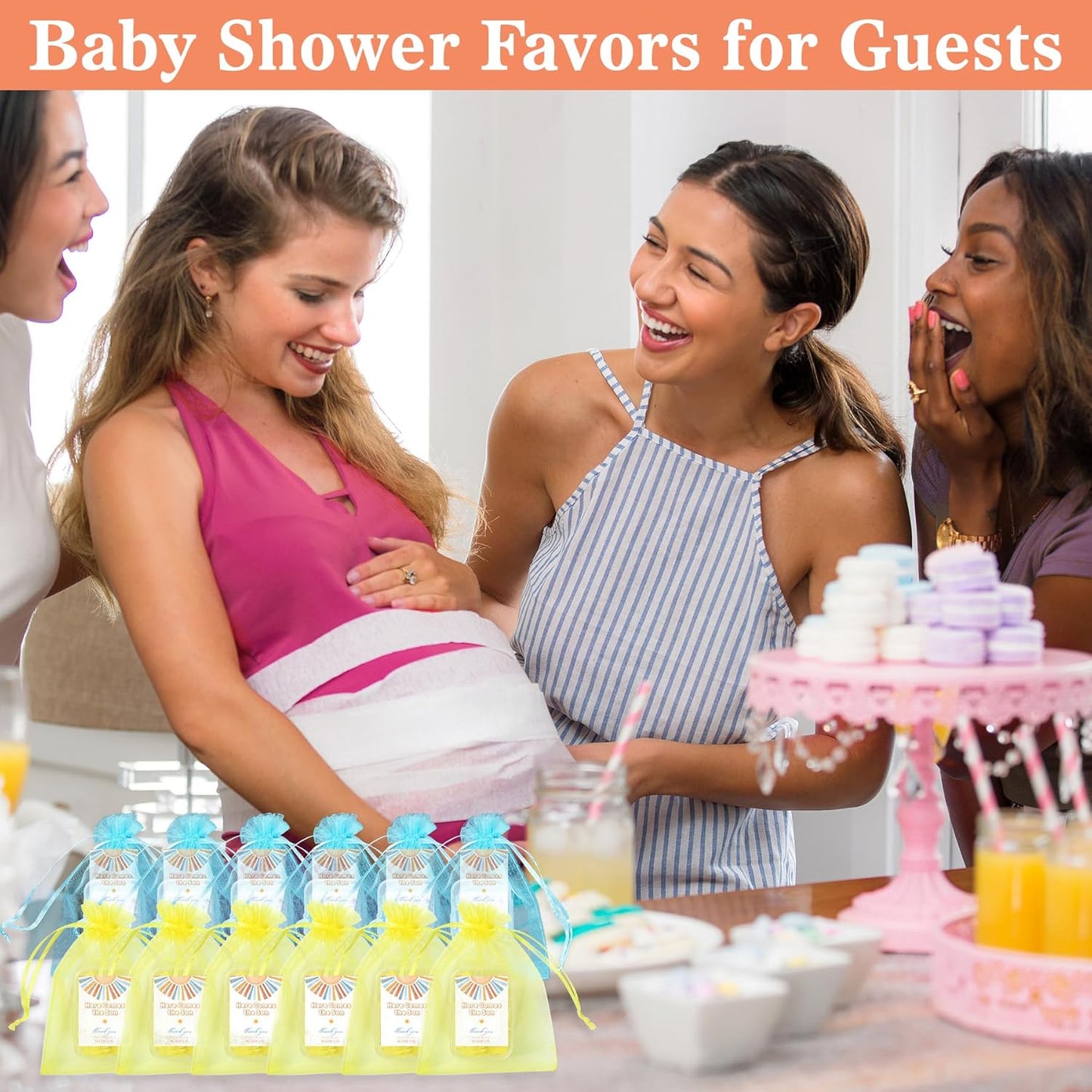 24 Pcs Here Comes The Son Baby Shower Favors