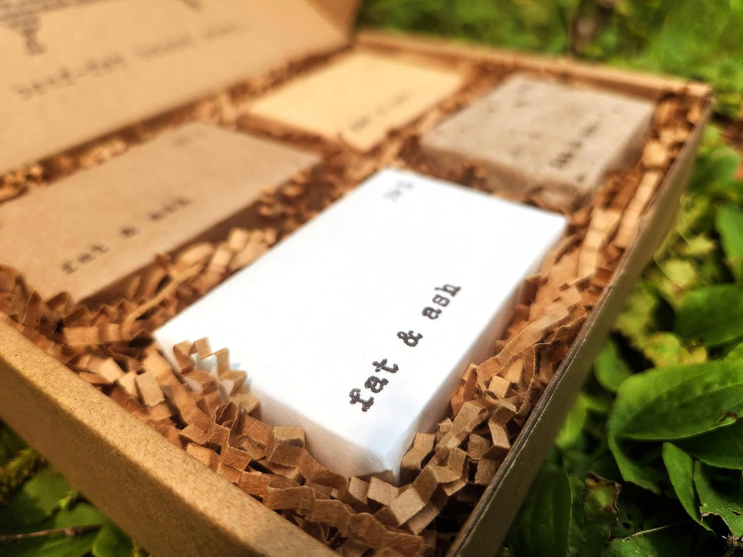 fat & ash Beef Tallow Soap Bar (4 Pack) - VERY SIMPLE INGREDIENTS - Organic and Moisturizing - Handmade in USA - Family Recipe - Long-Lasting, All-Natural, For Dry Skin