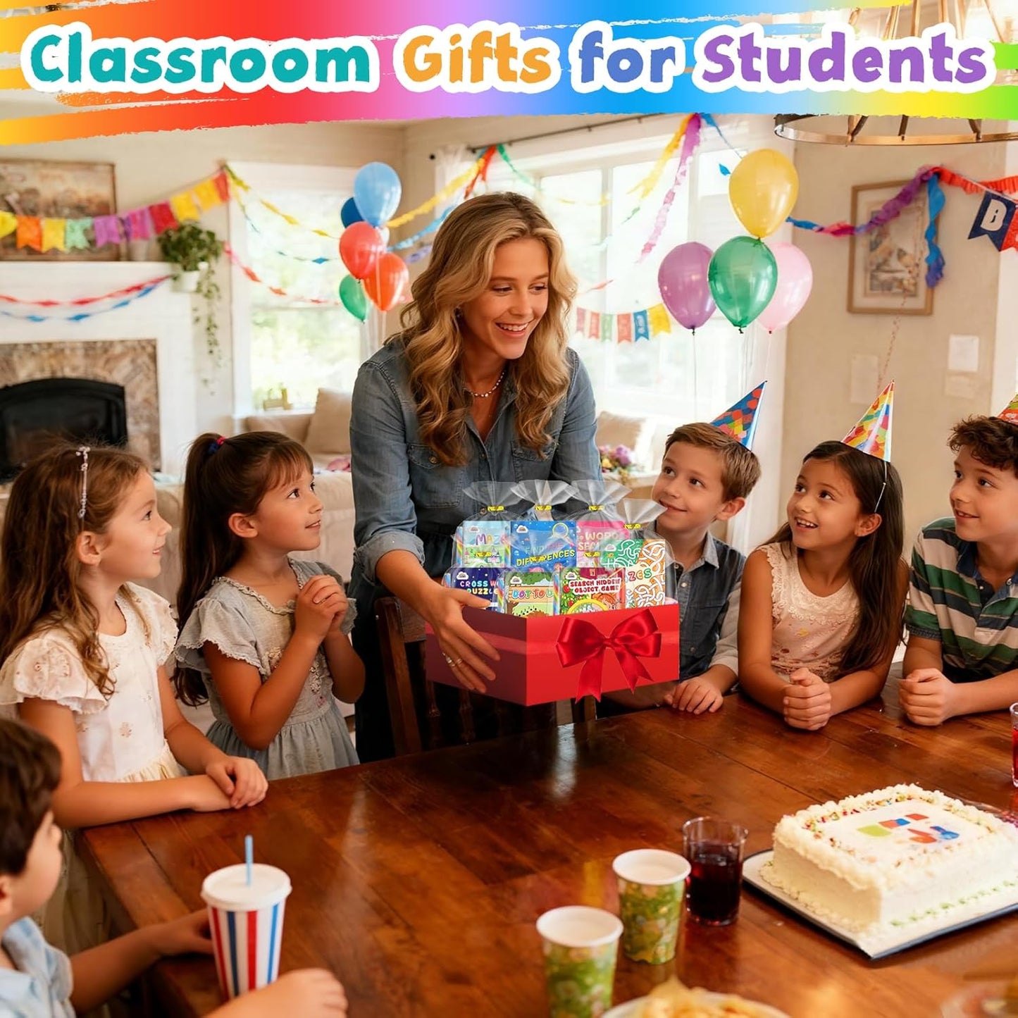 ZMLM 24 Pack Activity Books Party Favors for Kids - with 24 Colored Pencils Mini Puzzles Mazes Word Search Activity Books Bulk for Kids Goodie Bags Stuffers Return Gifts for Students Classroom Games