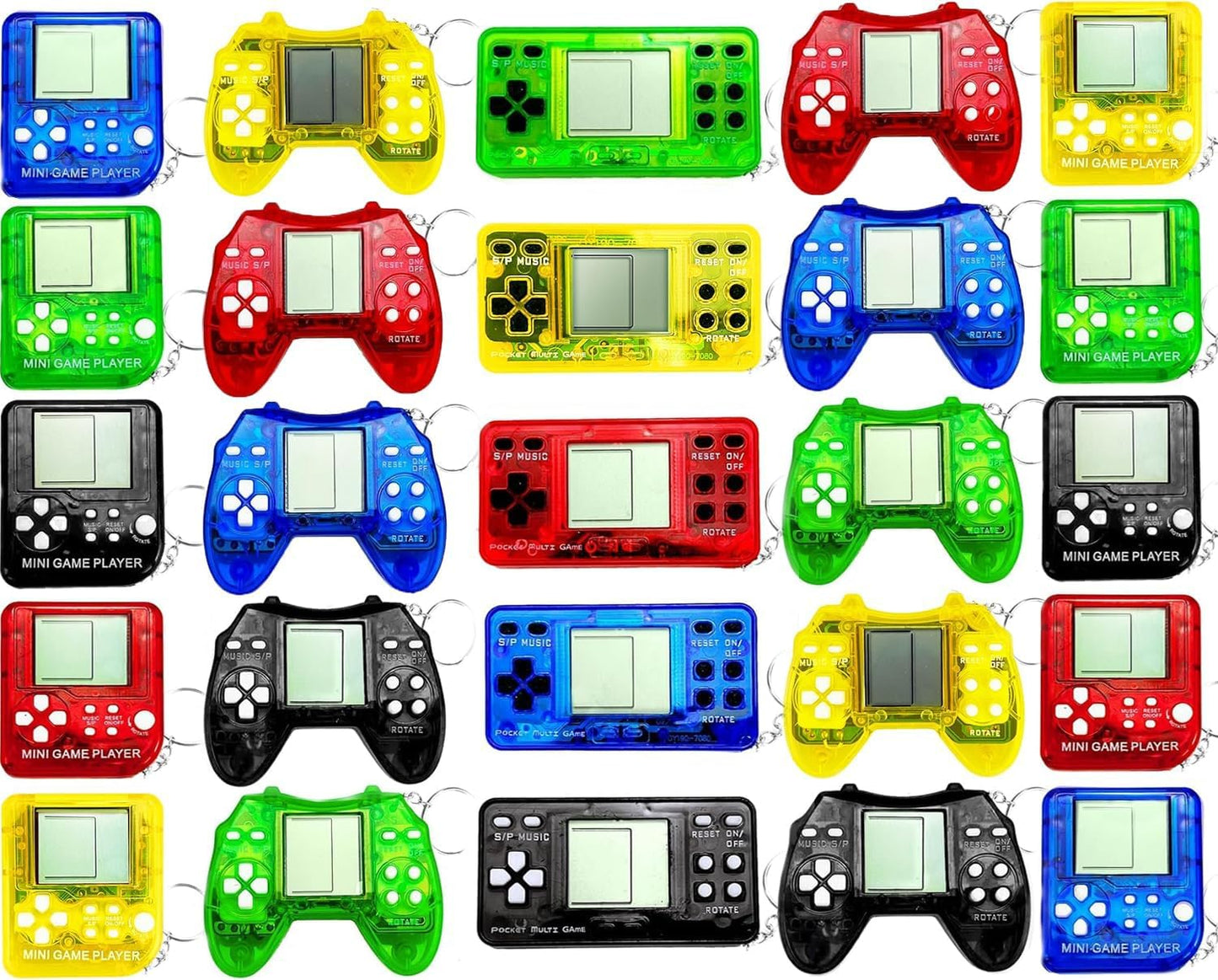 25 Pcs Video Game Party Favors, Mini Video Games Keychain, Gamer Birthday Party Decorations, Gamer Party Favors for Kids 8-12, Classroom Prizes, Goodies Bags Stuffer, Backpack