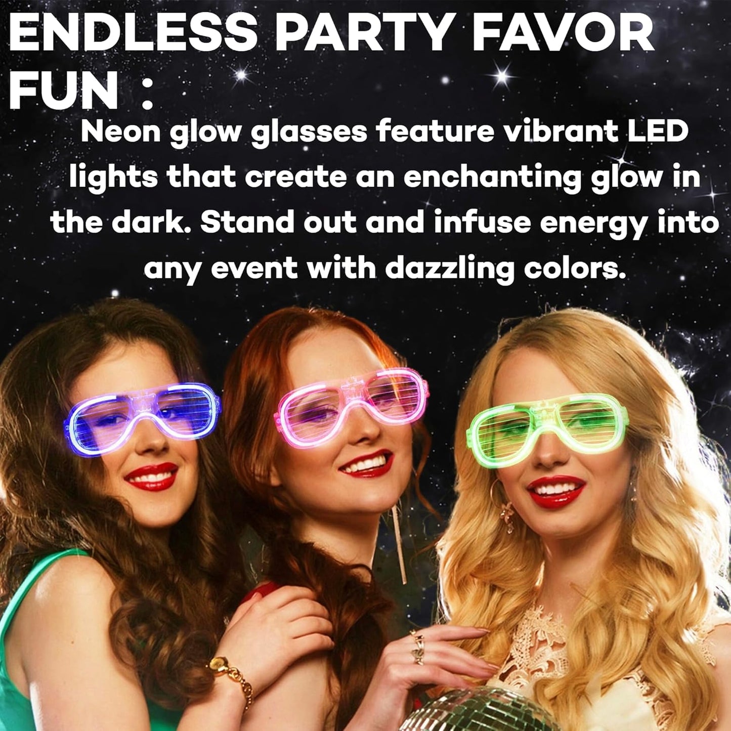 Fsmiling 24 Pack Light Up Glasses Adults Led Glasses Glow In The Dark Party Supplies for Adults Party Favor