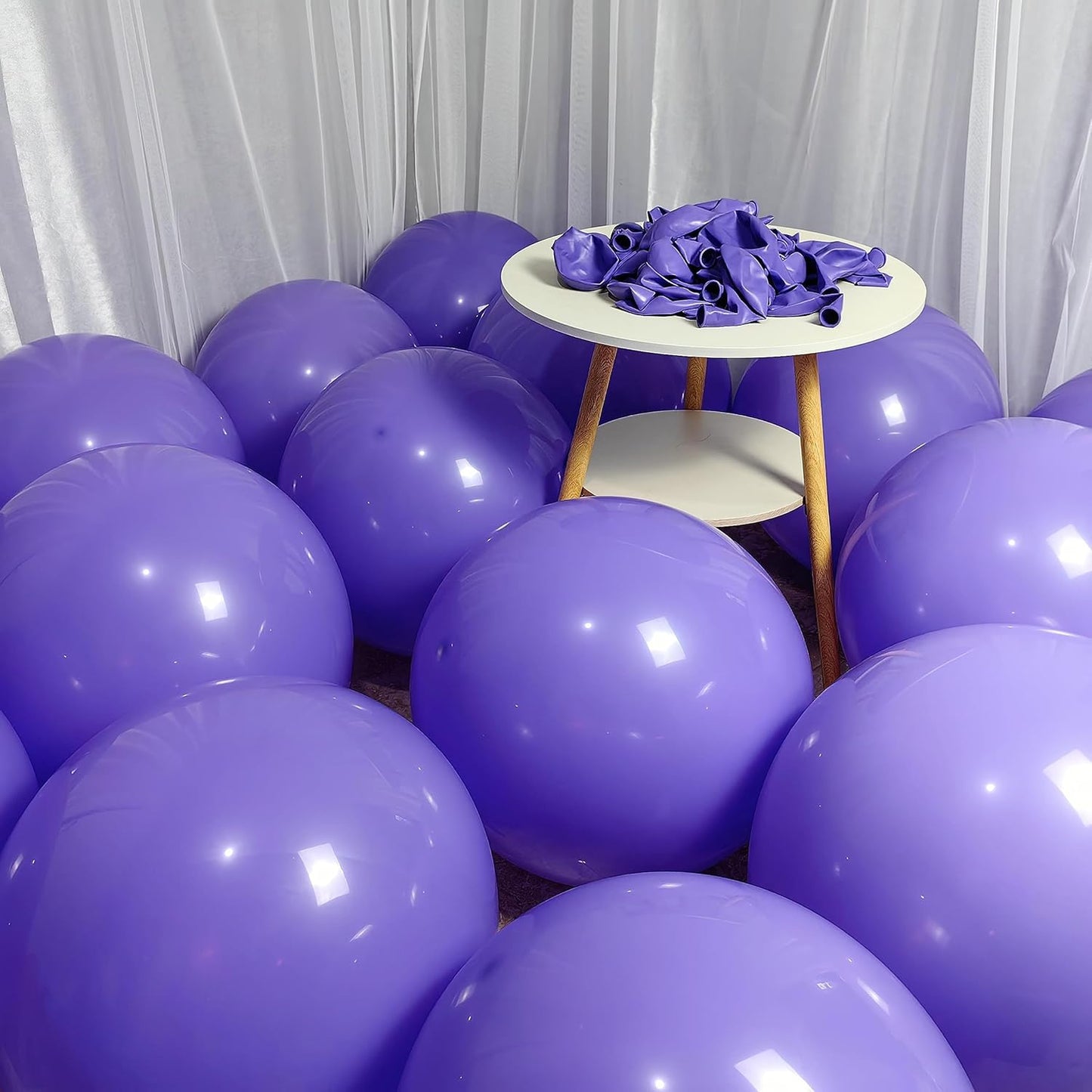 90 Pack Purple Balloons 18 inch Purple Latex Big Balloons for Party Decorations and Events ZWZLIULIAN
