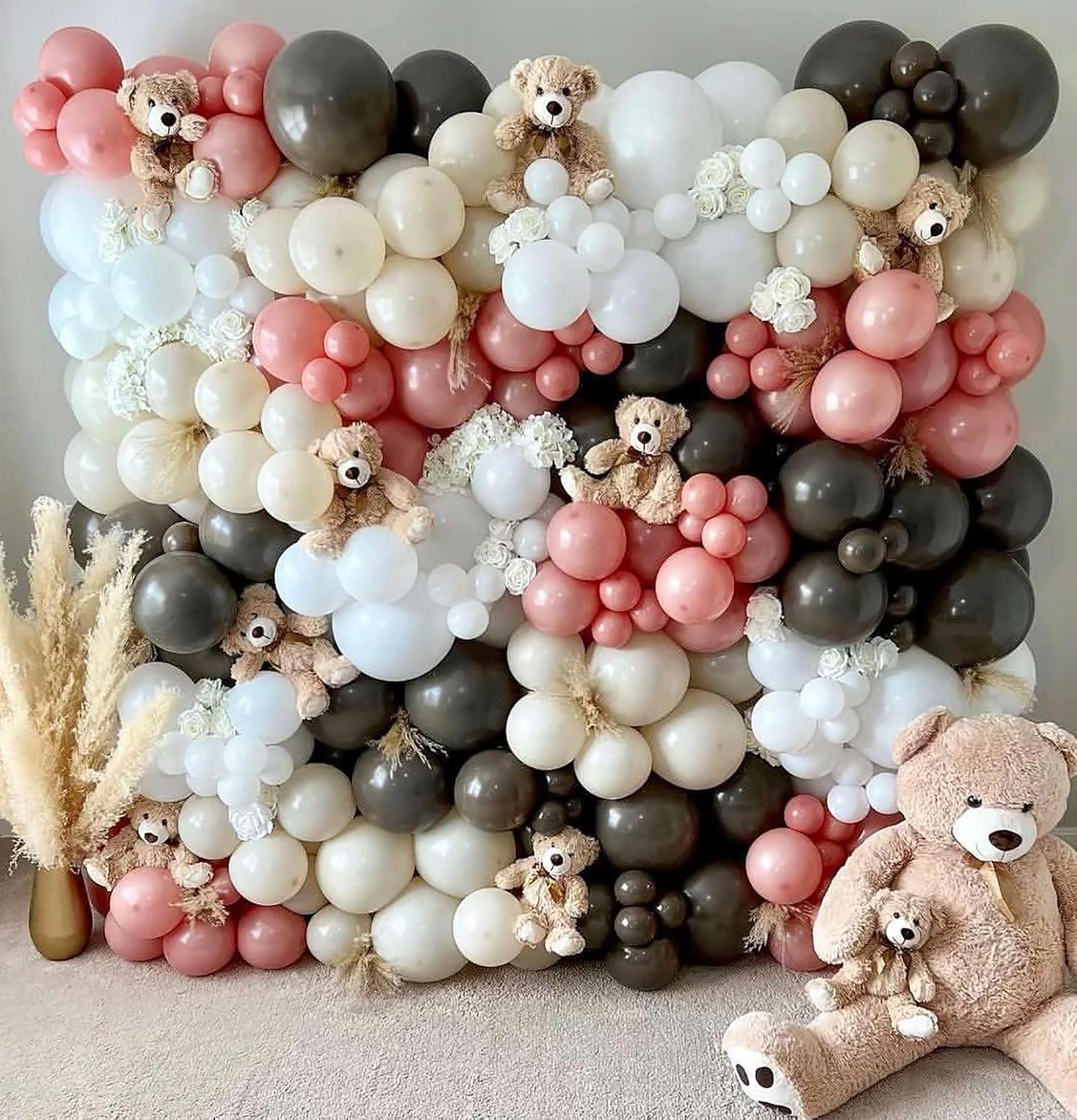 KALOR 12 Inch Beige Balloons, 50 Pcs Latex Helium Balloons for Kid's Birthday Party, Baby Shower, Wedding, Graduate Party Decorations