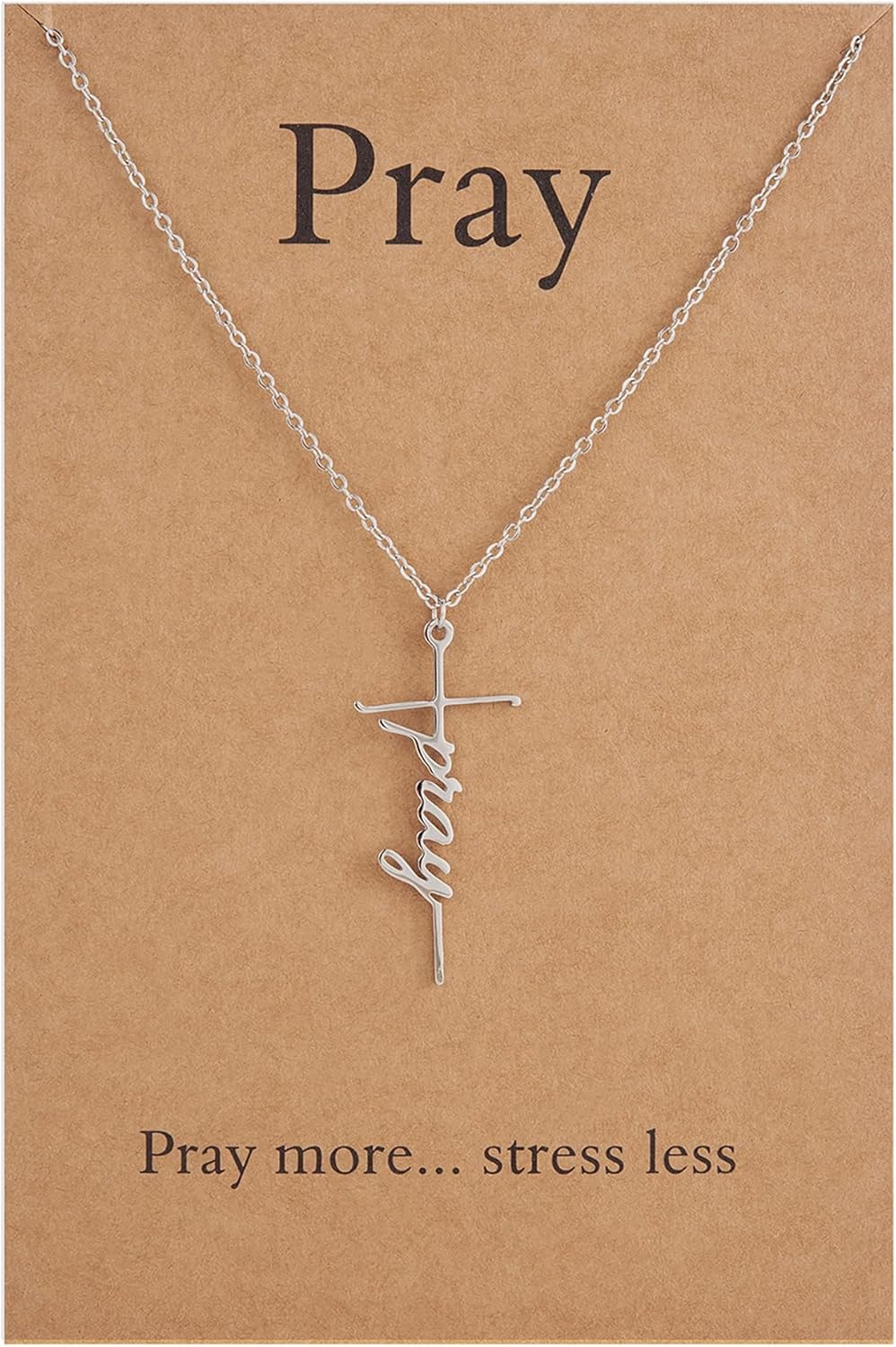 Lcherry Faith Cross Pendant Necklace for Women Religious Christian Jewelry Mother's Day Gifts for Women