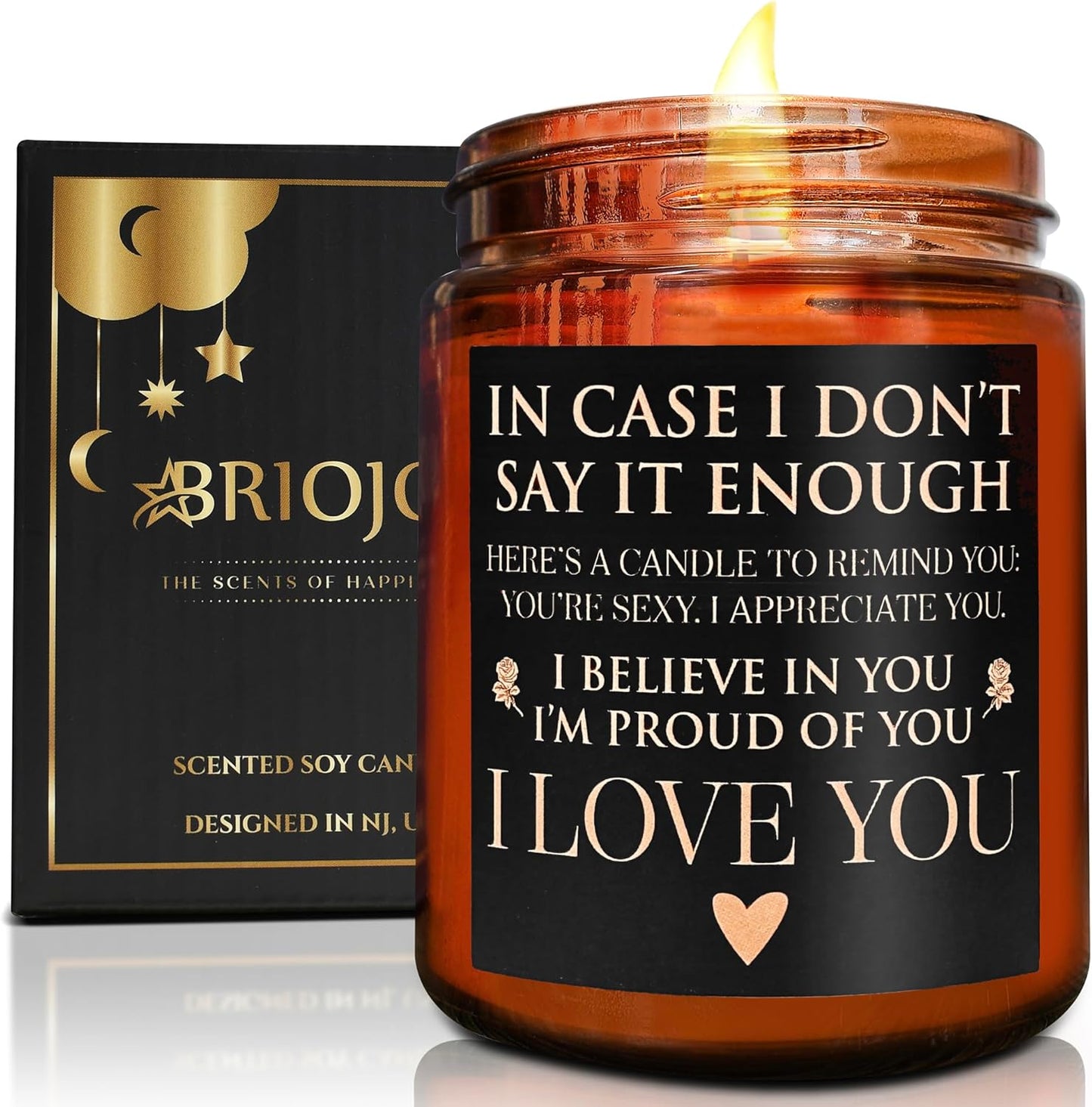 Anniversary Wedding Engagement Scented Soy Candles - Valentines Gifts for Her Him - Mothers Day I Love You Gift for Wife Women - Birthday, Romantic Gifts for Men Husband Girlfriend Boyfriend