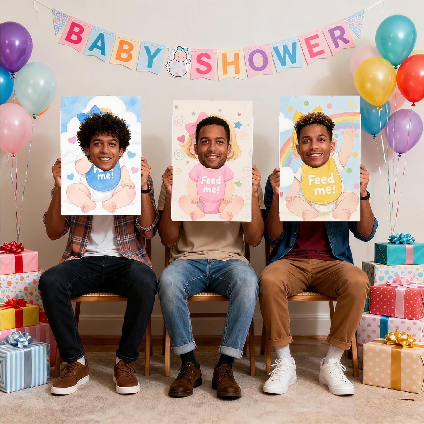 6 Set Blindfolded Baby Shower Games Feed Me Baby Shower Games Feed The Baby Blindfolded Games Blindfolded Baby Food Feeding Games Gender Reveal Games for Baby Shower Party Supplies