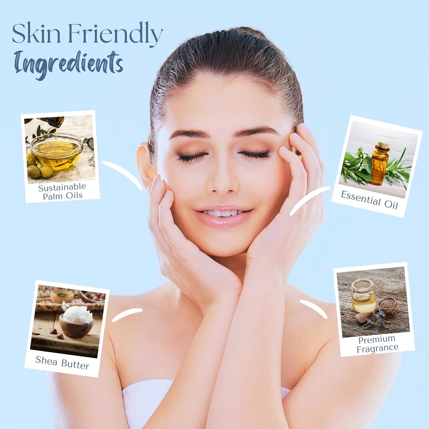 Wavertree & London Beach Scented Natural Soap (2 Bars), 7oz Moisturizing French Triple Milled Soap Bars enriched with shea butter - Pure Plant Based Bath & Body Bars for All Skin Types