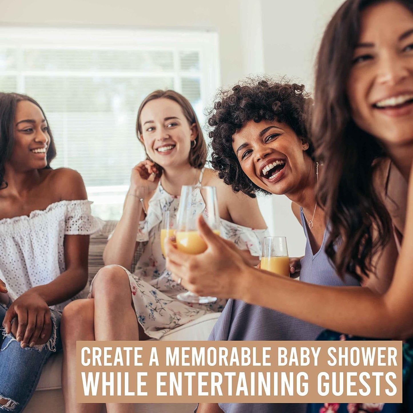 Hadley Designs Hilarious Baby Shower Games Set 25 Double-Sided Cards for 25 Guests, 2 Games, Baby Trivia, Find the Guest, Gender Neutral and Fun for Boys & Girls (Woodland)