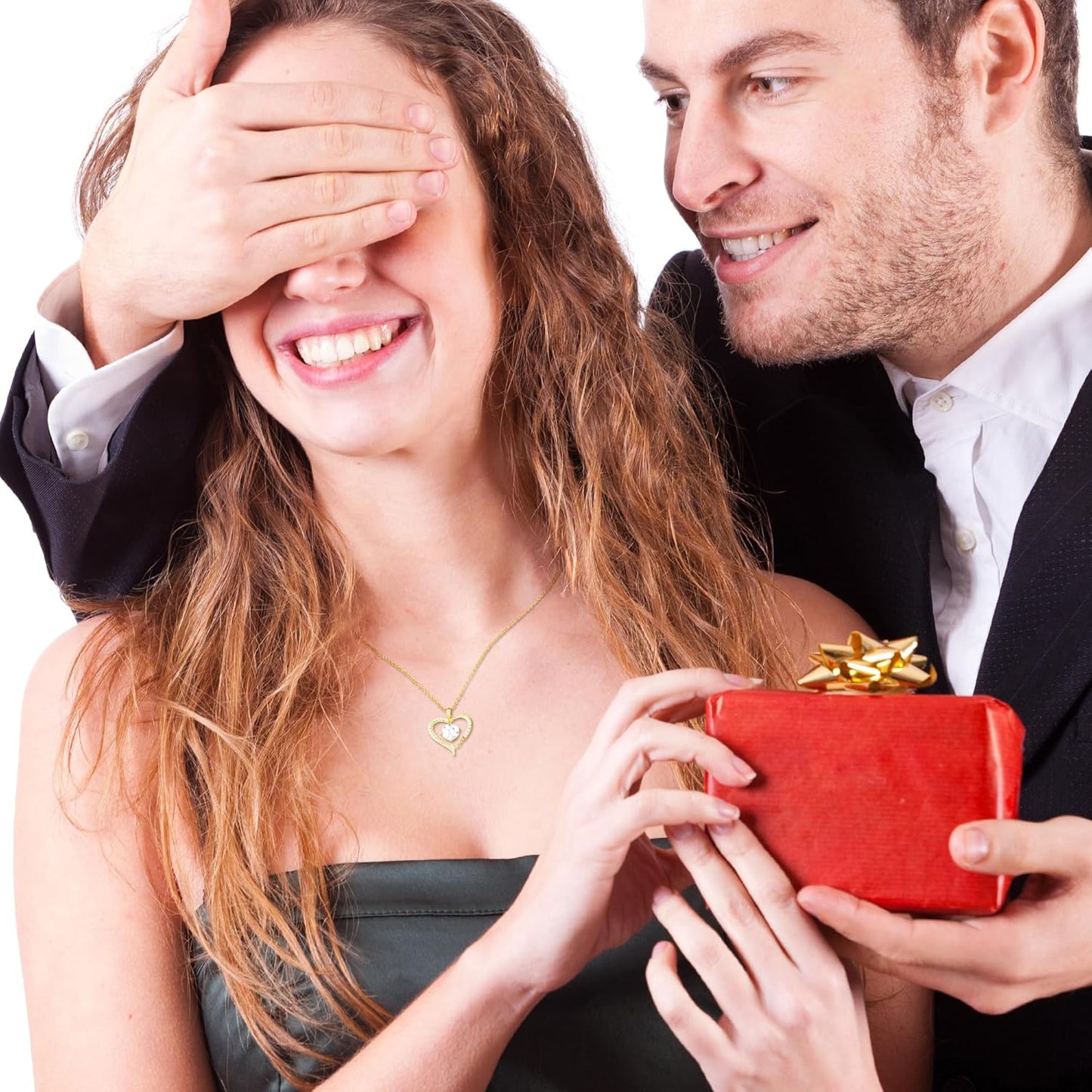 Moissanite Heart Necklaces for Women, Gifts for Wife, 1-3 Carat Moissanite 925 Sterling Silver Love Jewelry, Birthday Wedding Anniversary Christmas Engagements Gifts for Wife Women Her Girlfriend Mom