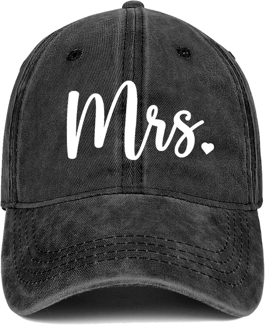 Mrs Bride Hat Bridal Shower Gifts Wedding Mr Couple Gift Cap Black