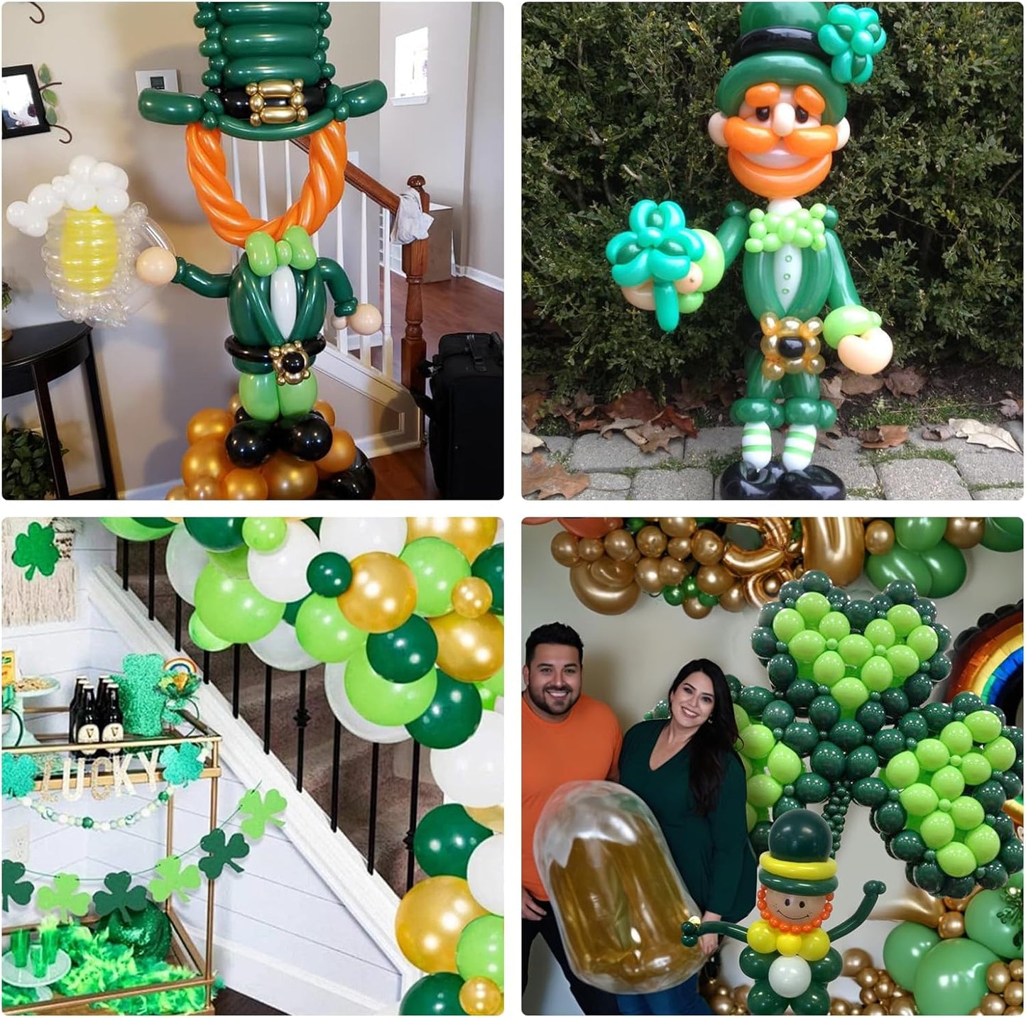 LovesTown 100PCS 260 Long Balloons, White Magic Balloons Thicken Latex Twisting for Birthday Wedding Party Decorations Ballon Arch