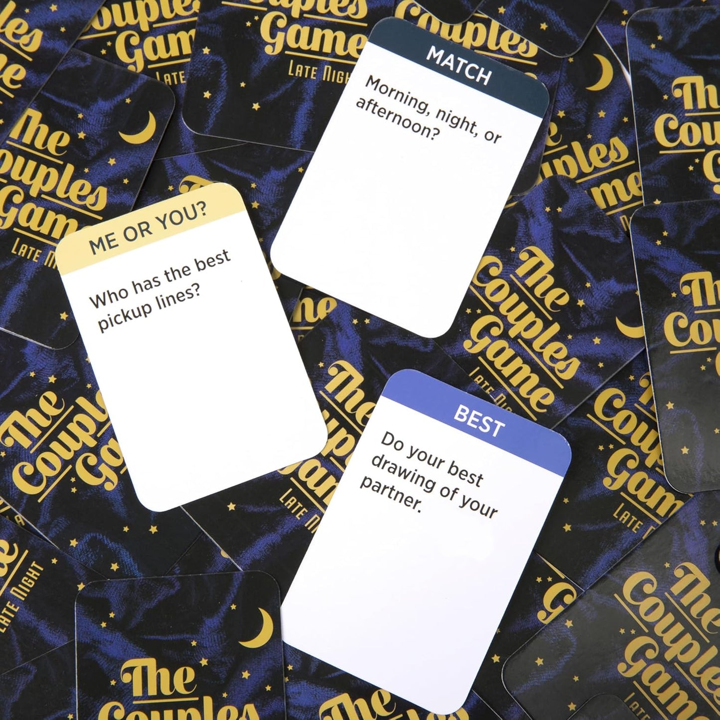 DSS Games The Couples Game Late Night [Fun Adult Card Game for Date Nights | Romantic Couples Gift for Him or Her | 150 Questions for 2 Players | Perfect for Anniversary, Engagement