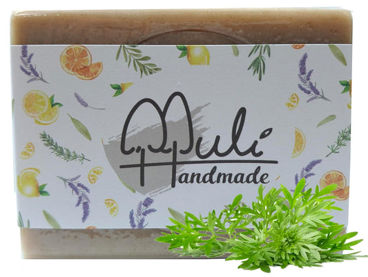 Natural Handemade Bar Soap for Men and Women with Essential oils, Scented Bar Soaps for Bath, Fragrance Regular Use Gift Set (Pack of 1) Artemisia Argy