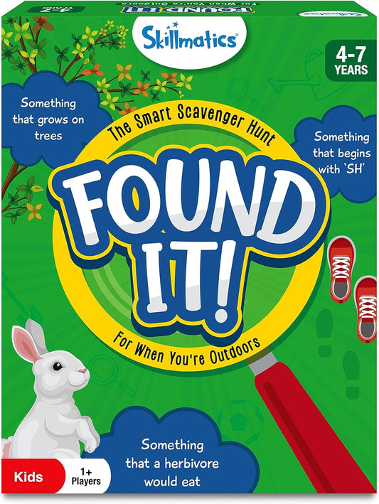 Skillmatics Outdoor Scavenger Hunt Card Game - Found It, Learning Toys, Educational, Gifts for Kids, Boys, Girls and Families, for Ages 4, 5, 6, 7, Perfect for Home, School, Playdates