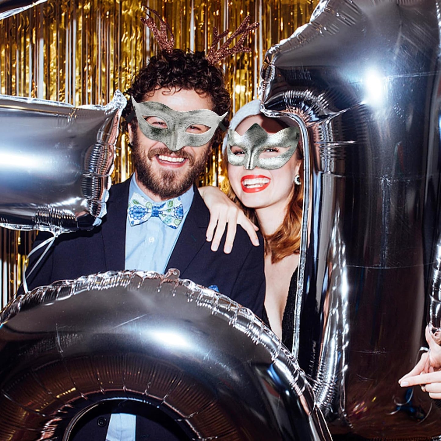 40 Pieces Masquerade Masks Vintage Antique Masks Venetian Party Masks